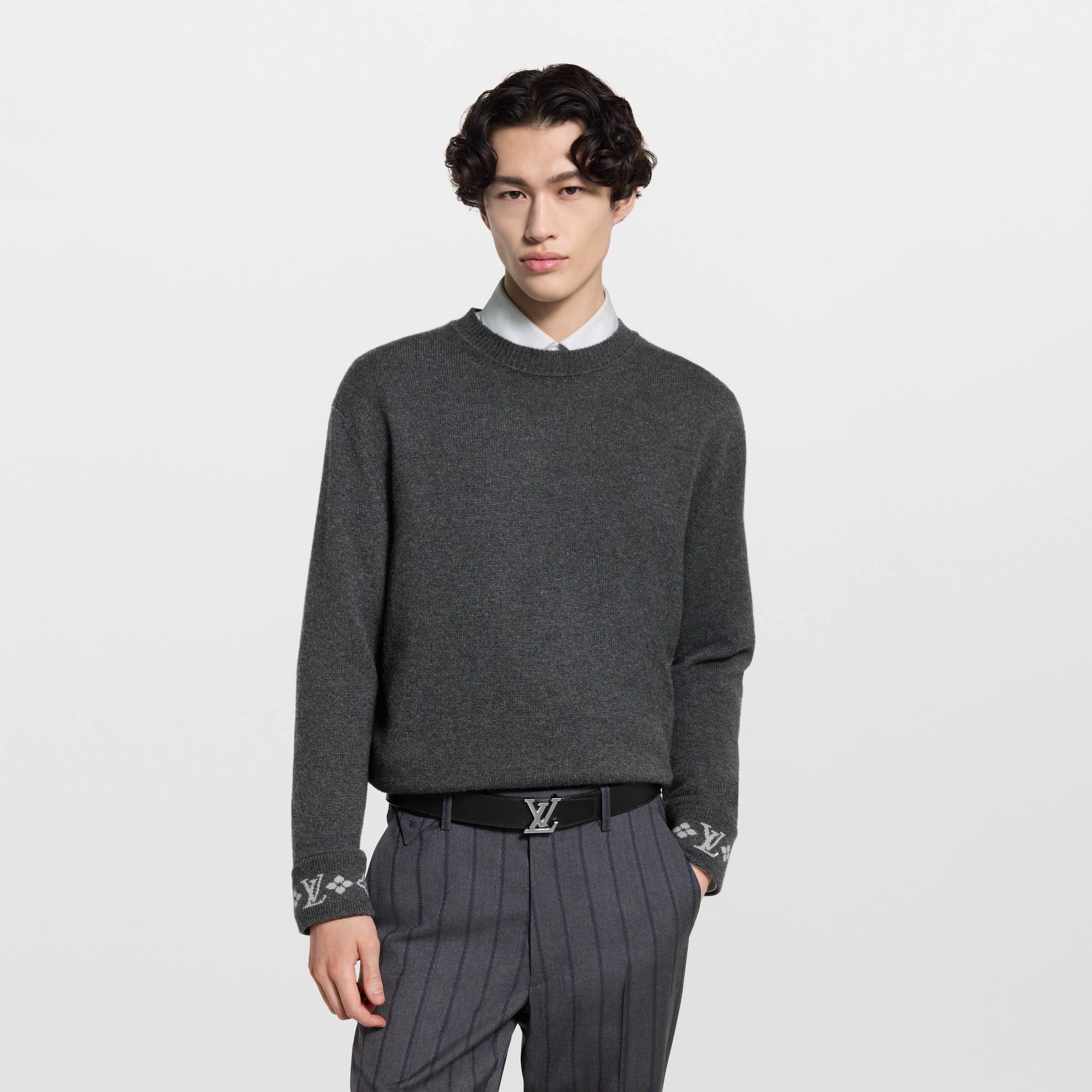 เข็มขัดรุ่น LV Heritage ขนาด 35 มม. ใส่ได้ทั้งสองด้าน หนังประเภทอื่น in ผู้ชาย