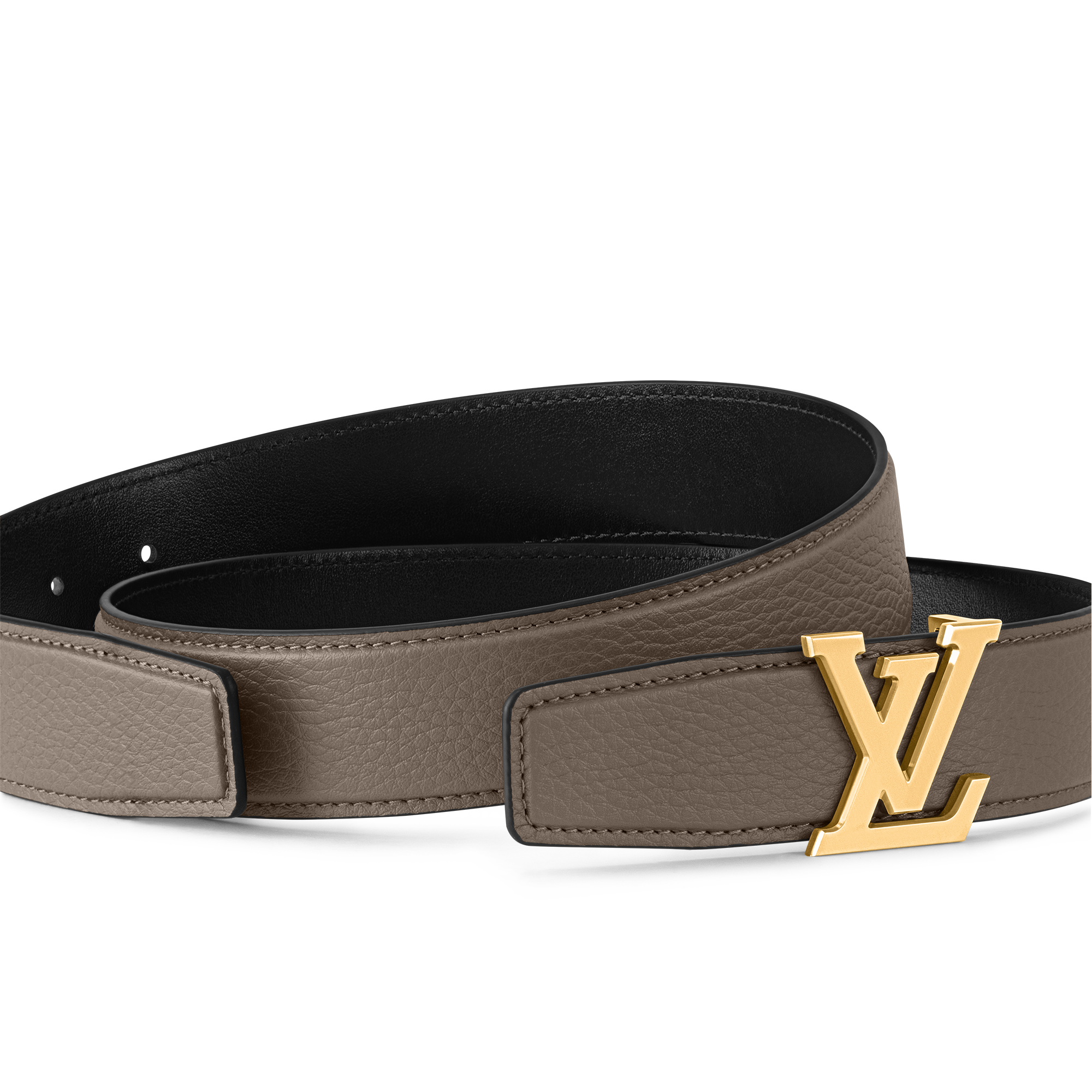 เข็มขัดรุ่น LV Heritage ขนาด 35 มม. ใส่ได้ทั้งสองด้าน  in ผู้ชาย