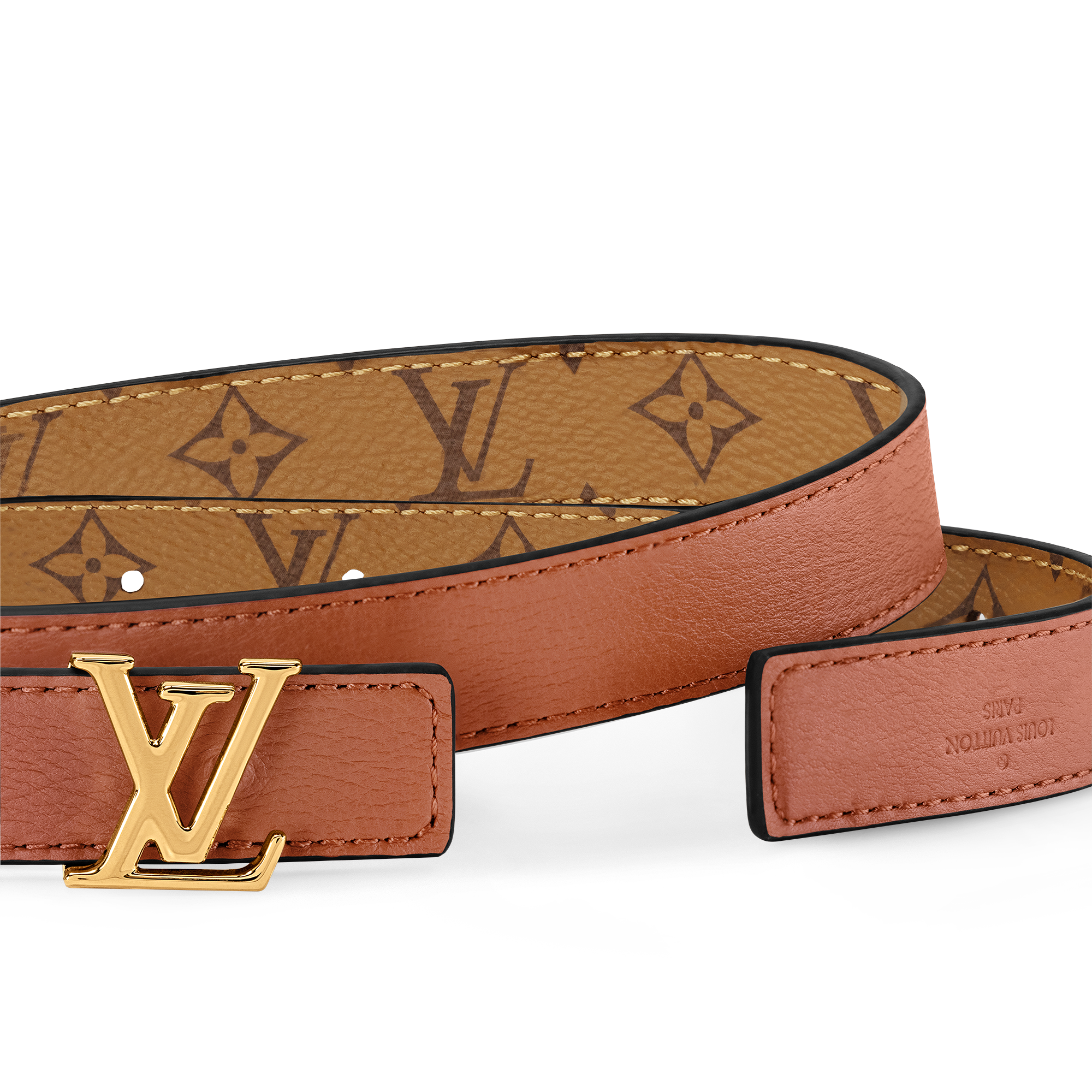 เข็มขัดรุ่น LV Iconic ขนาด 20 มม. ใส่ได้ทั้งสองด้าน Monogram in ผู้หญิง