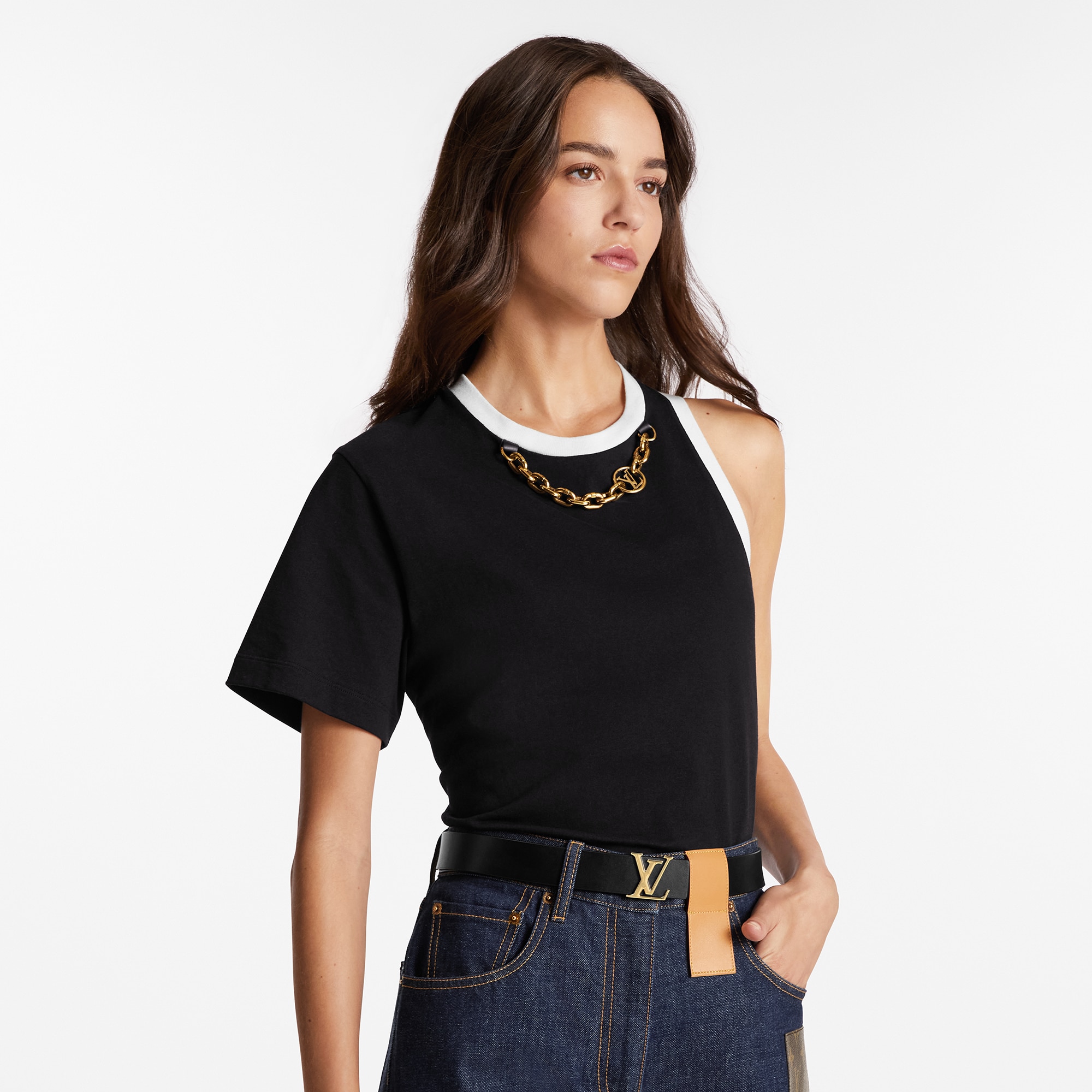 เข็มขัดรุ่น LV Iconic ขนาด 30 มม. ใส่ได้ทั้งสองด้าน Monogram Empreinte in ผู้หญิง