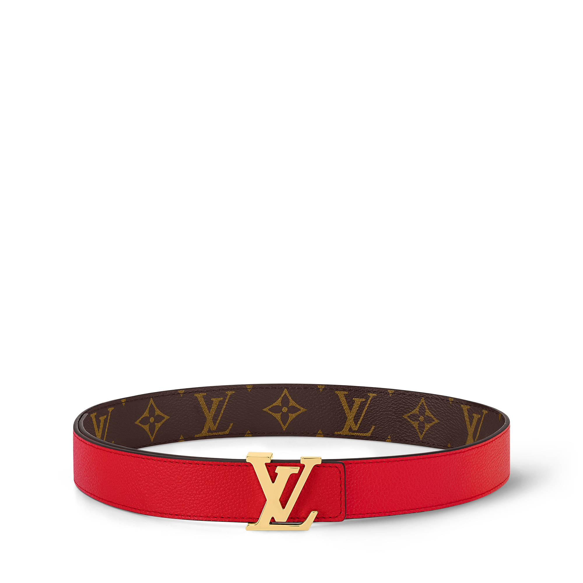 เข็มขัดรุ่น LV Initiales ขนาด 30 มม. ใส่ได้ทั้งสองด้าน Monogram in ผู้หญิง