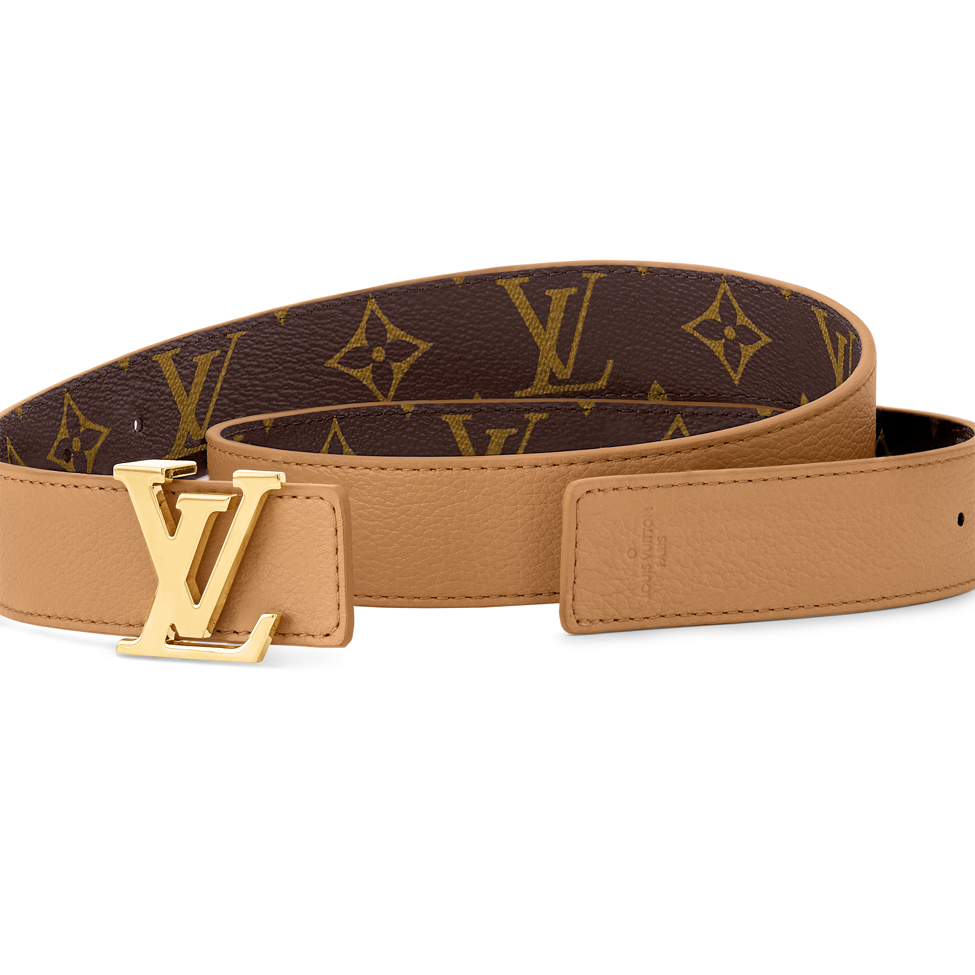 เข็มขัดรุ่น LV Initiales ขนาด 30 มม. ใส่ได้ทั้งสองด้าน Monogram in ผู้หญิง