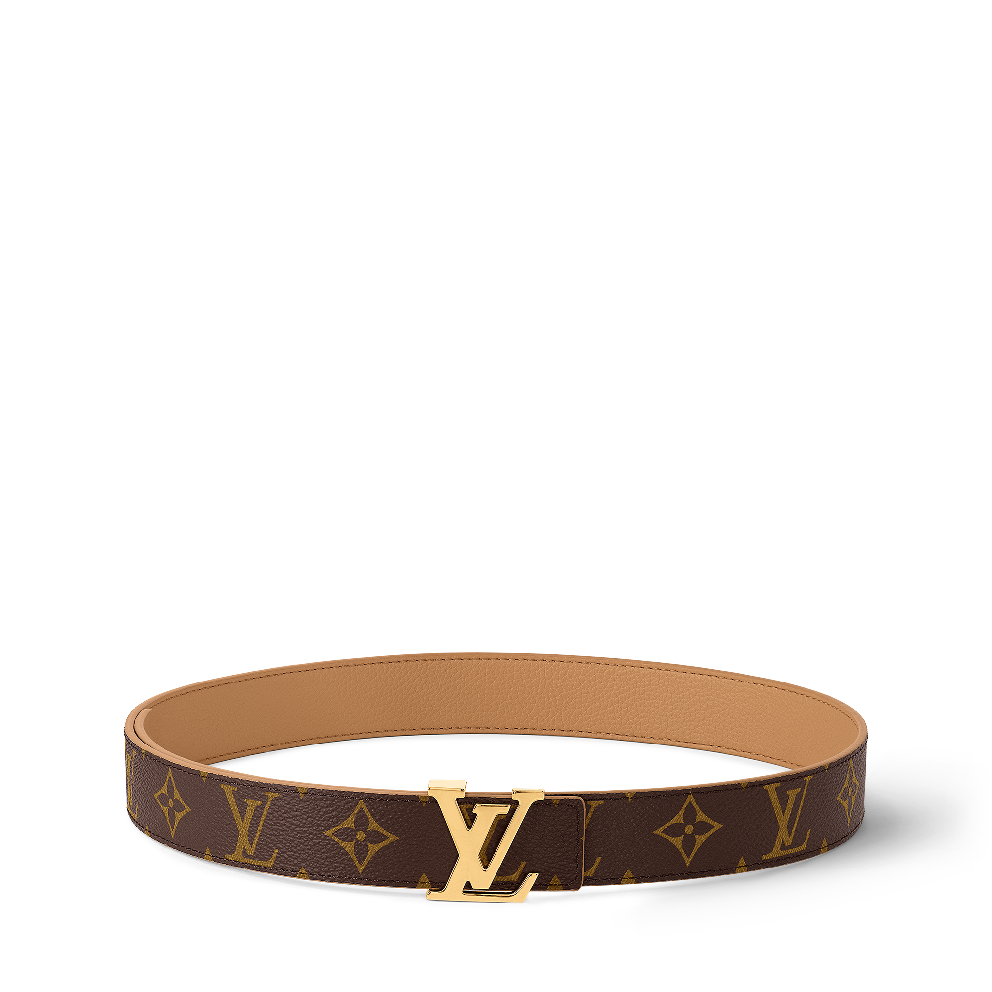 เข็มขัดรุ่น LV Initiales ขนาด 30 มม. ใส่ได้ทั้งสองด้าน Monogram in ผู้หญิง