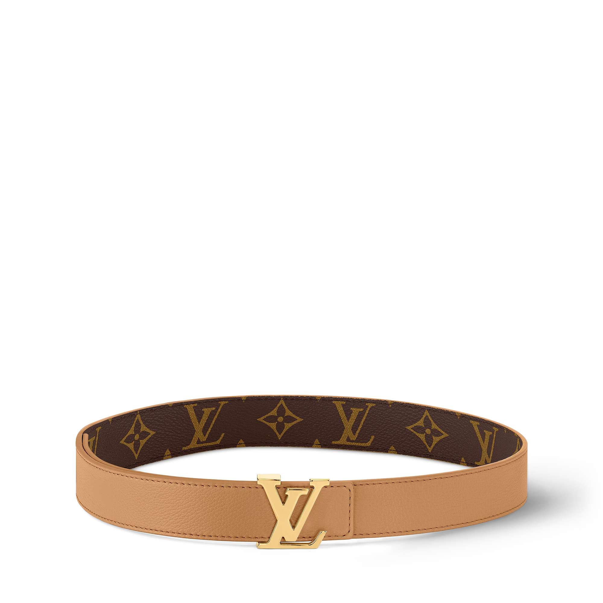 เข็มขัดรุ่น LV Initiales ขนาด 30 มม. ใส่ได้ทั้งสองด้าน Monogram in ผู้หญิง