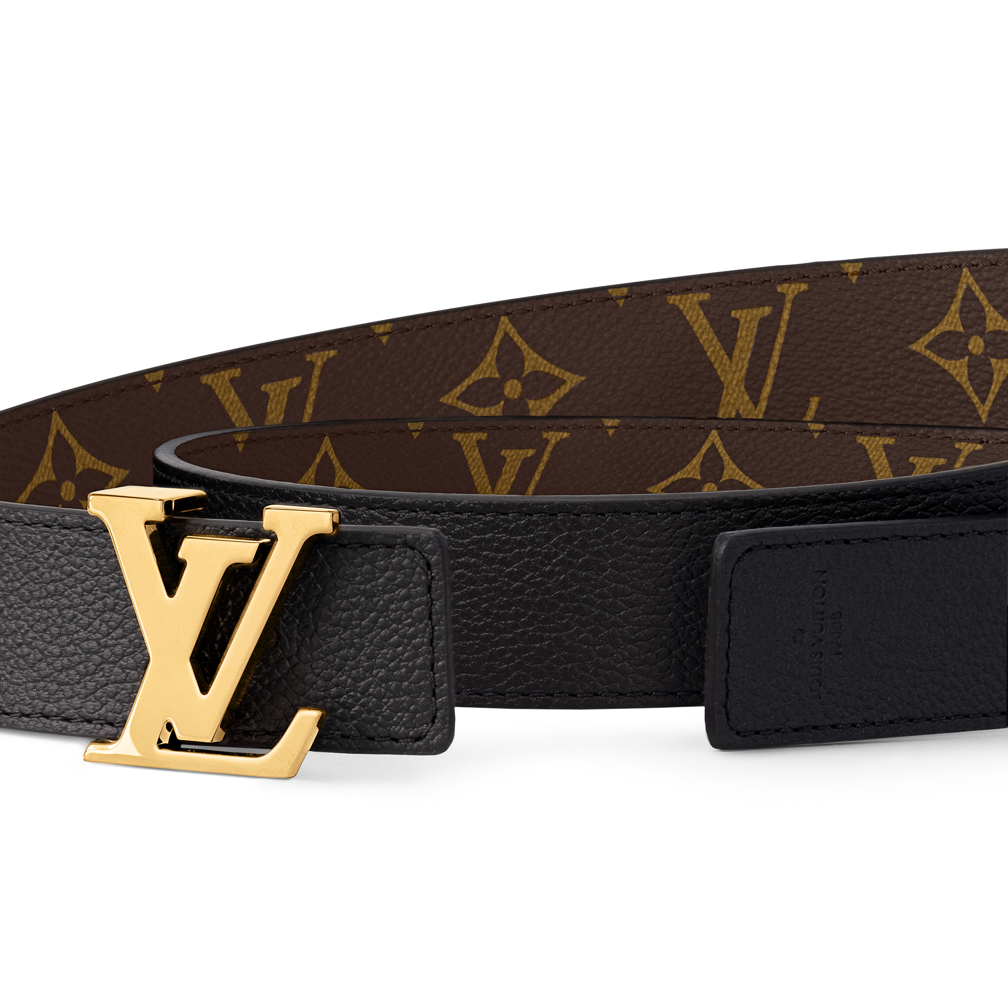 เข็มขัดรุ่น LV Initiales ขนาด 30 มม. ใส่ได้ทั้งสองด้าน Monogram in ผู้หญิง