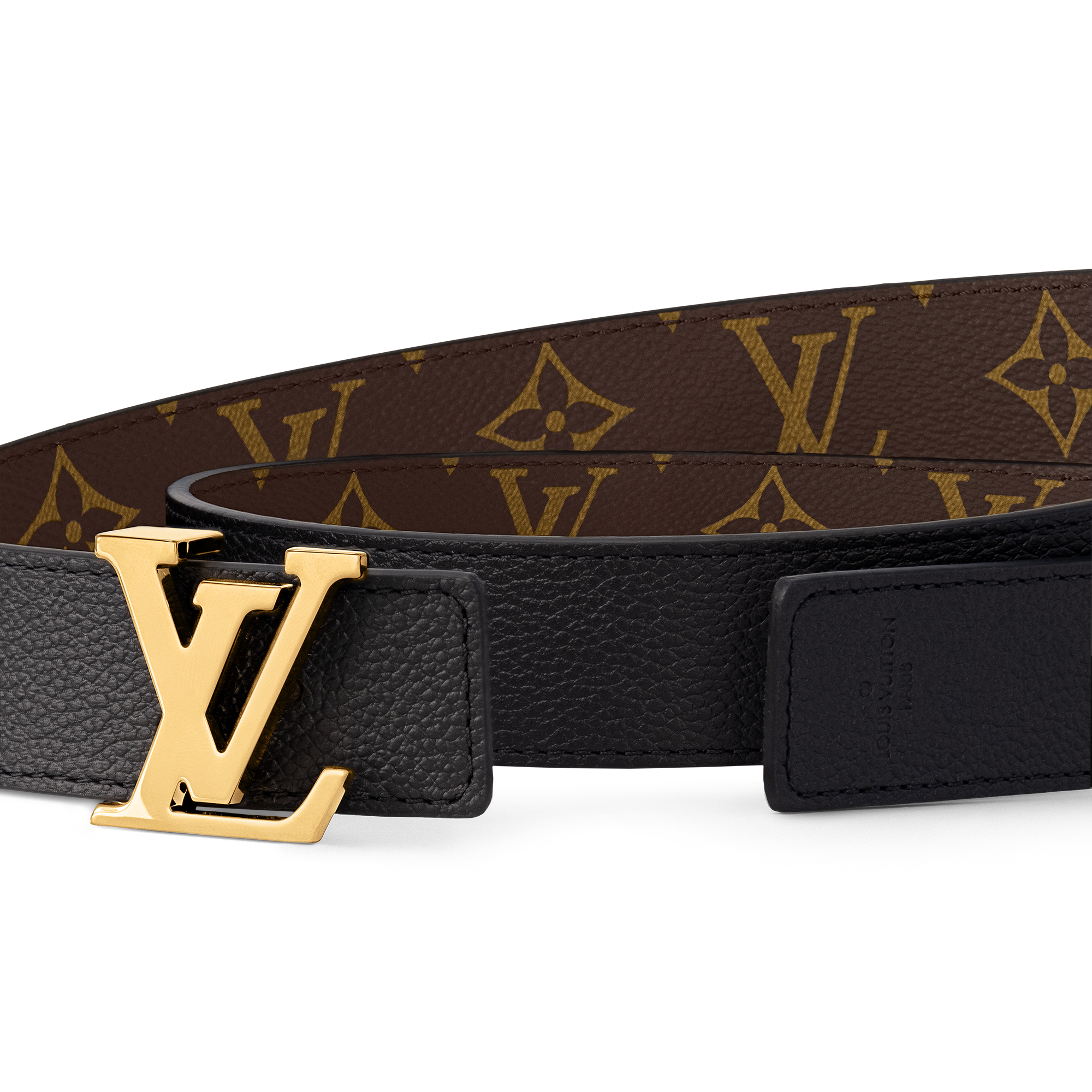 เข็มขัดรุ่น LV Initiales ขนาด 30 มม. ใส่ได้ทั้งสองด้าน Monogram in ผู้หญิง