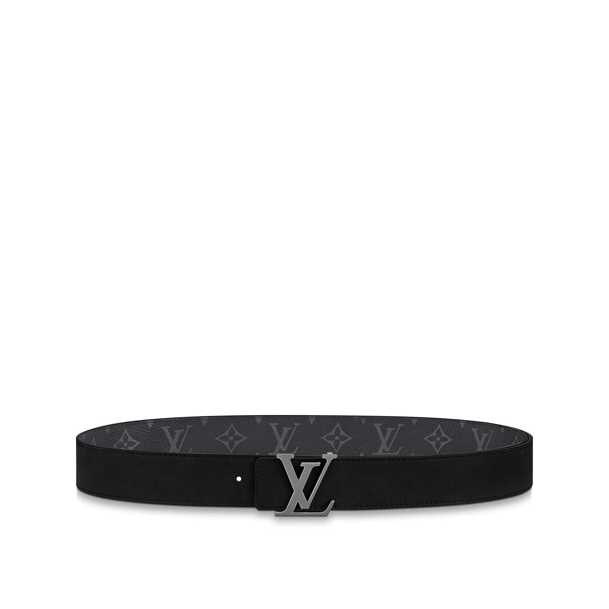เข็มขัดรุ่น LV Initiales ขนาด 35 มม. ใส่ได้ทั้งสองด้าน Monogram Eclipse in ผู้ชาย