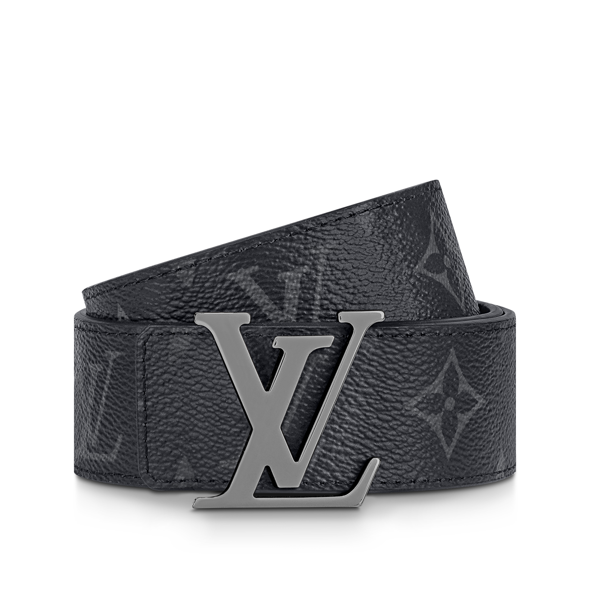 เข็มขัดรุ่น LV Initiales ขนาด 35 มม. ใส่ได้ทั้งสองด้าน Monogram Eclipse in ผู้ชาย