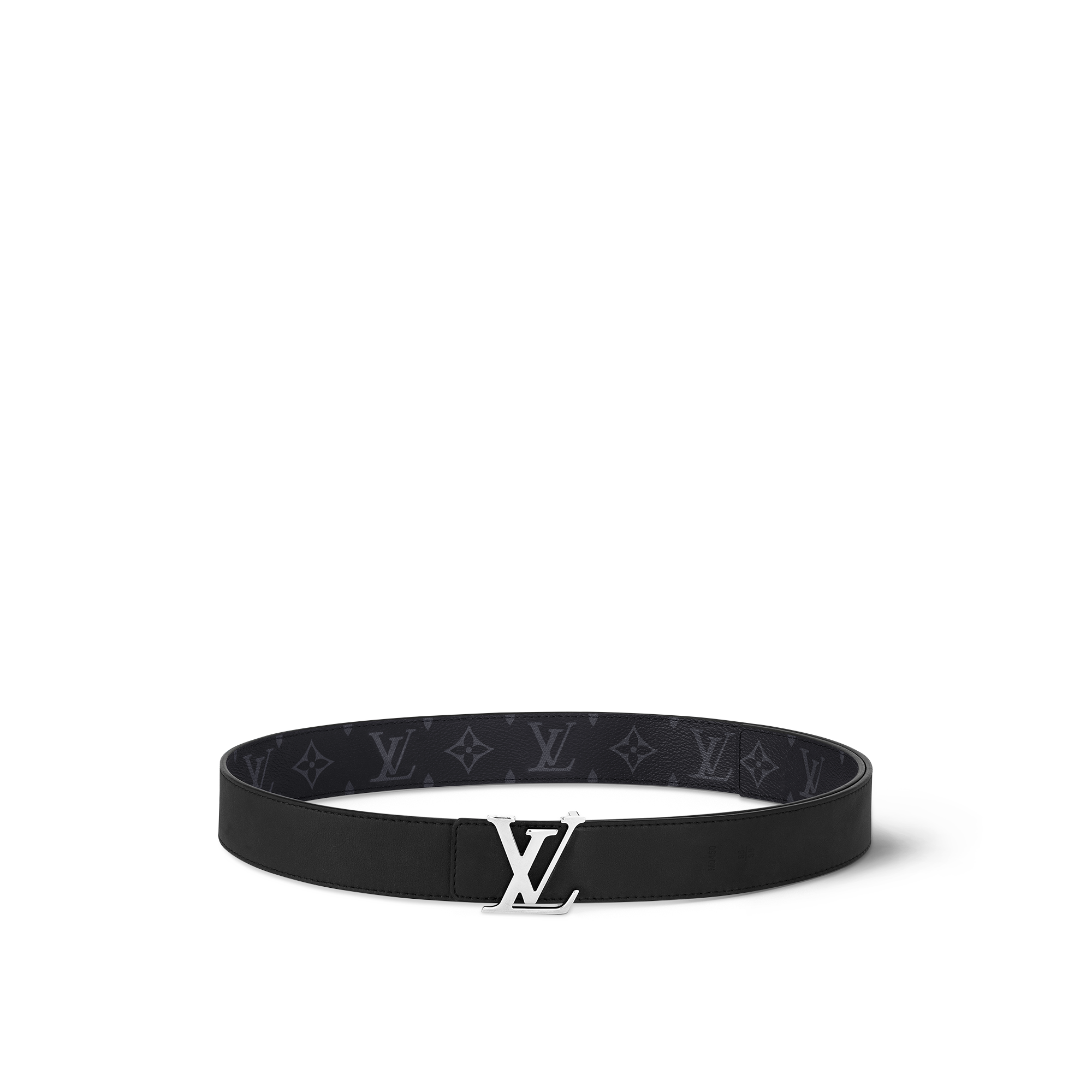 เข็มขัดรุ่น LV Initiales ขนาด 35 มม. ใส่ได้ทั้งสองด้าน Monogram Eclipse in ผู้ชาย