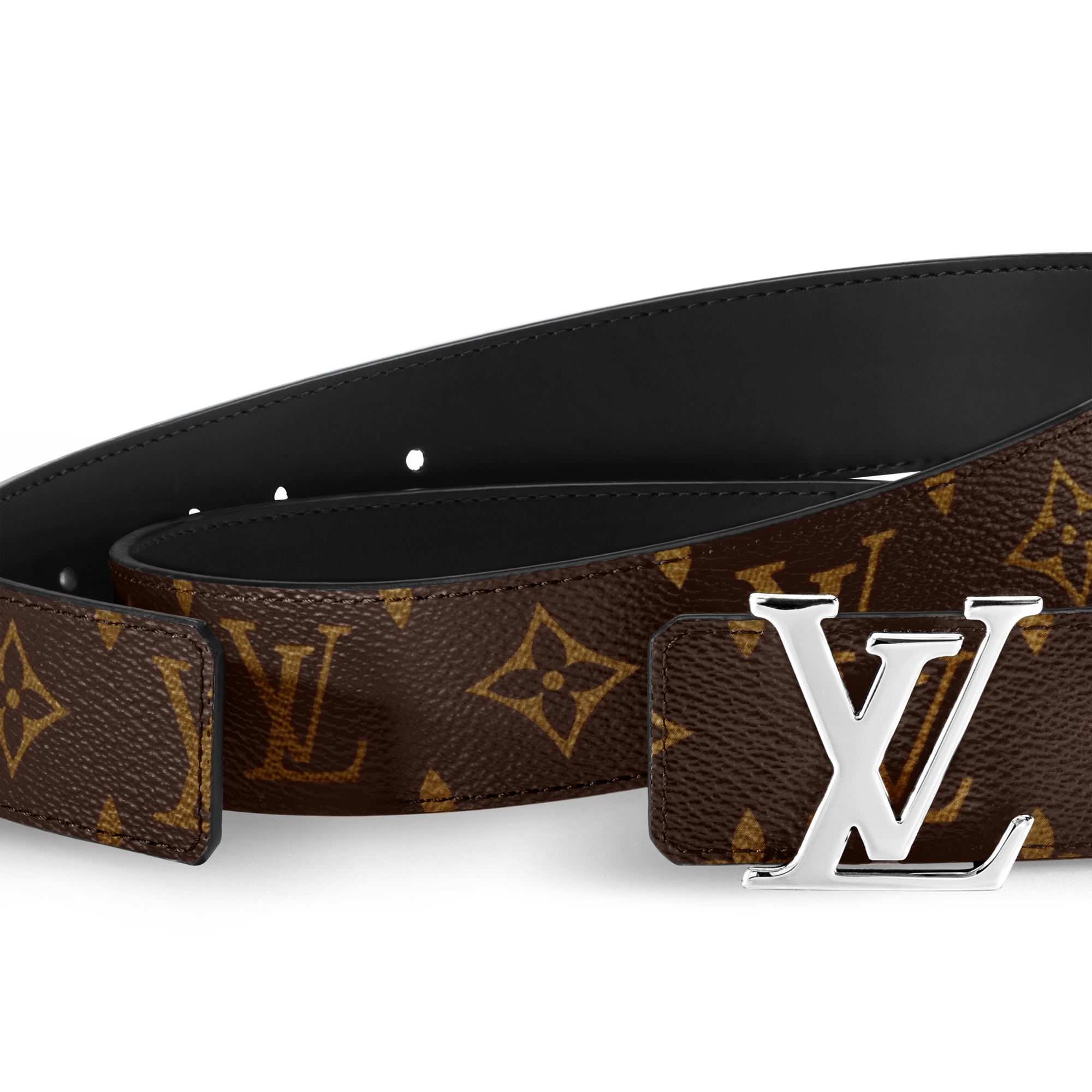 เข็มขัดรุ่น LV Initiales ขนาด 35 มม. ใส่ได้ทั้งสองด้าน  in ผู้ชาย