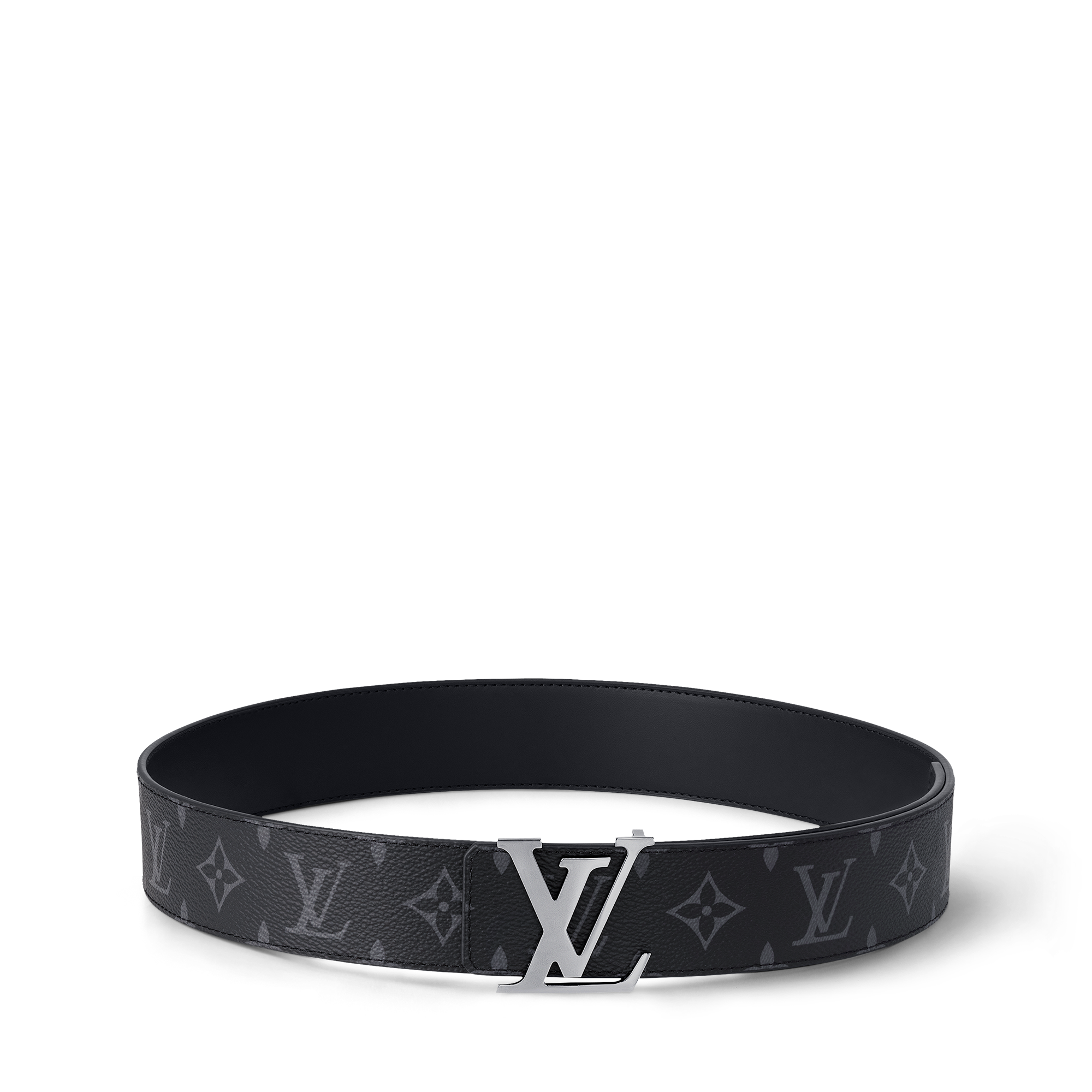 เข็มขัดรุ่น LV Initiales ขนาด 40 มม. ใส่ได้ทั้งสองด้าน Monogram Eclipse in ผู้ชาย