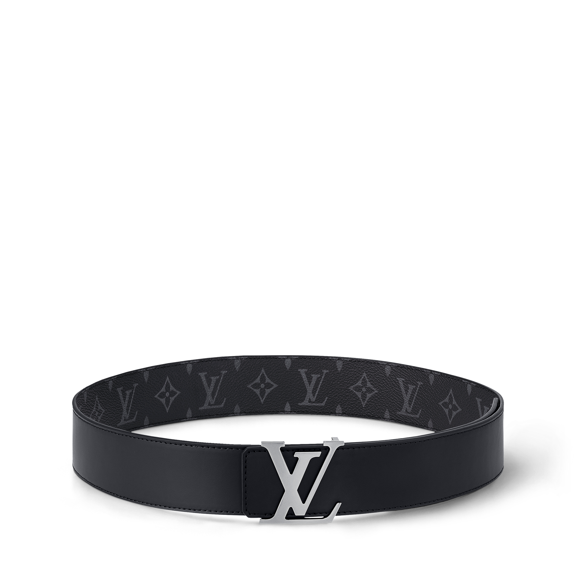 เข็มขัดรุ่น LV Initiales ขนาด 40 มม. ใส่ได้ทั้งสองด้าน Monogram Eclipse in ผู้ชาย