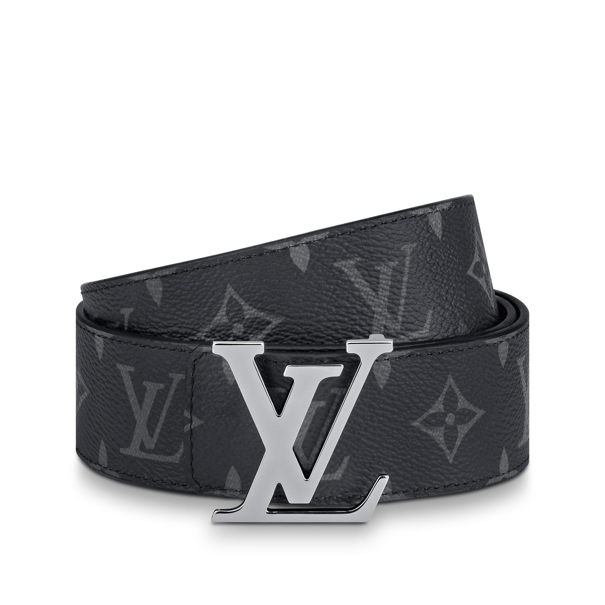 เข็มขัดรุ่น LV Initiales ขนาด 40 มม. ใส่ได้ทั้งสองด้าน Monogram Eclipse in ผู้ชาย