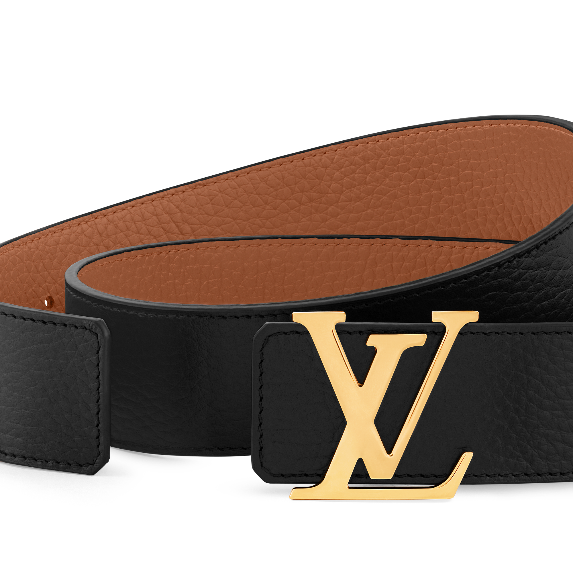 เข็มขัดรุ่น LV Initiales ขนาด 40 มม. ใส่ได้ทั้งสองด้าน หนัง Taurillon in ผู้ชาย