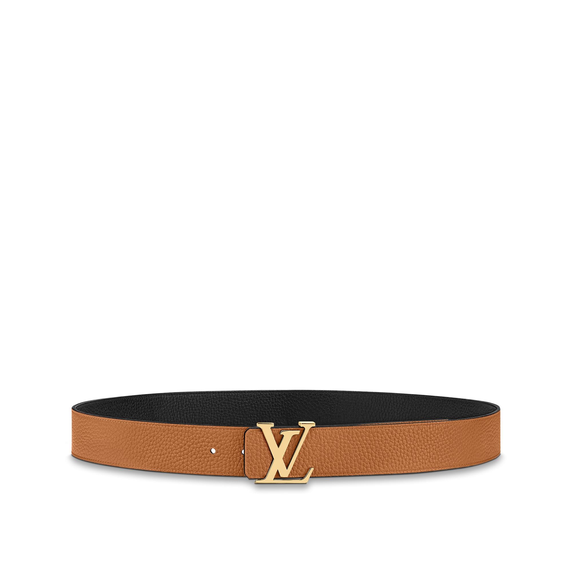 เข็มขัดรุ่น LV Initiales ขนาด 40 มม. ใส่ได้ทั้งสองด้าน หนัง Taurillon in ผู้ชาย