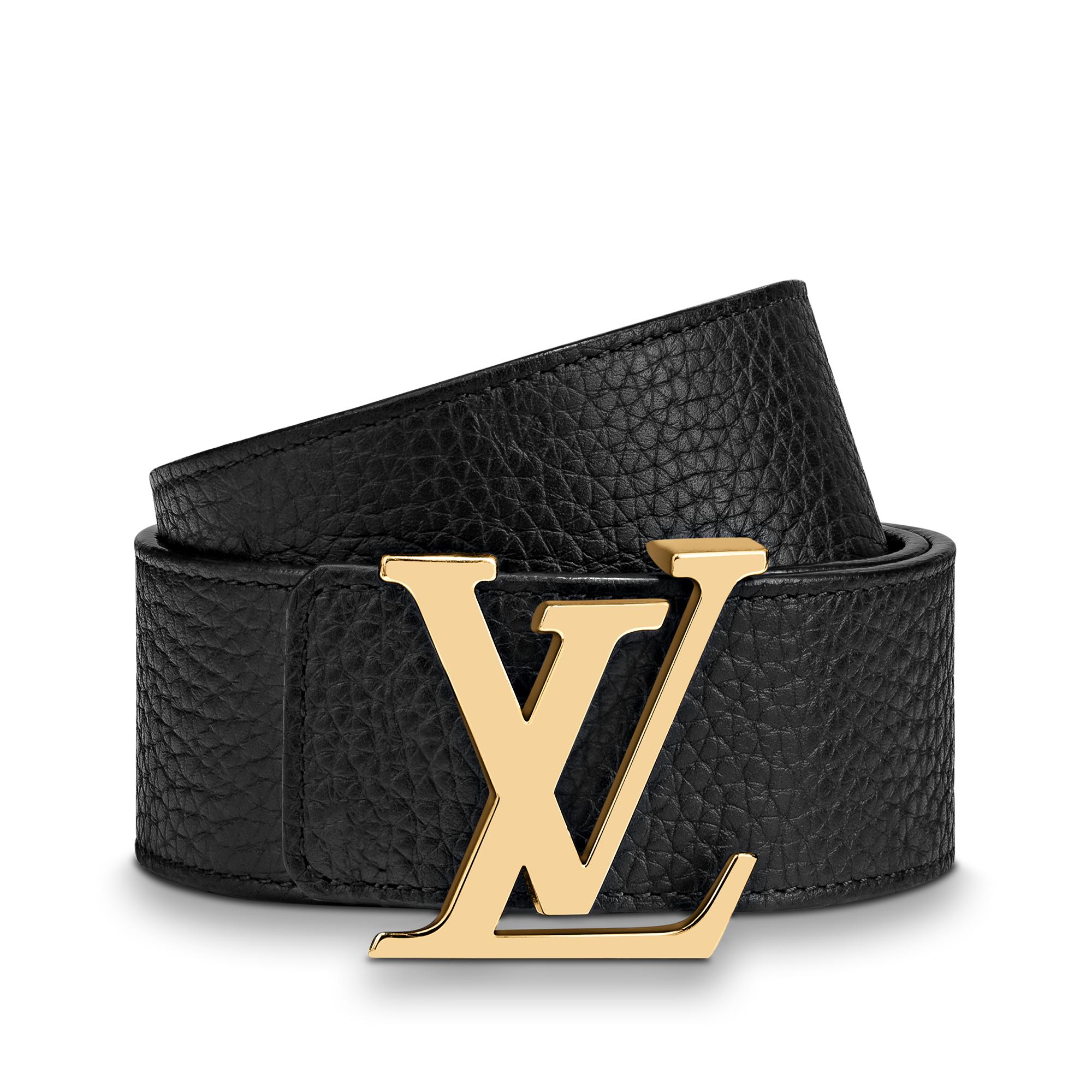 เข็มขัดรุ่น LV Initiales ขนาด 40 มม. ใส่ได้ทั้งสองด้าน หนัง Taurillon in ผู้ชาย