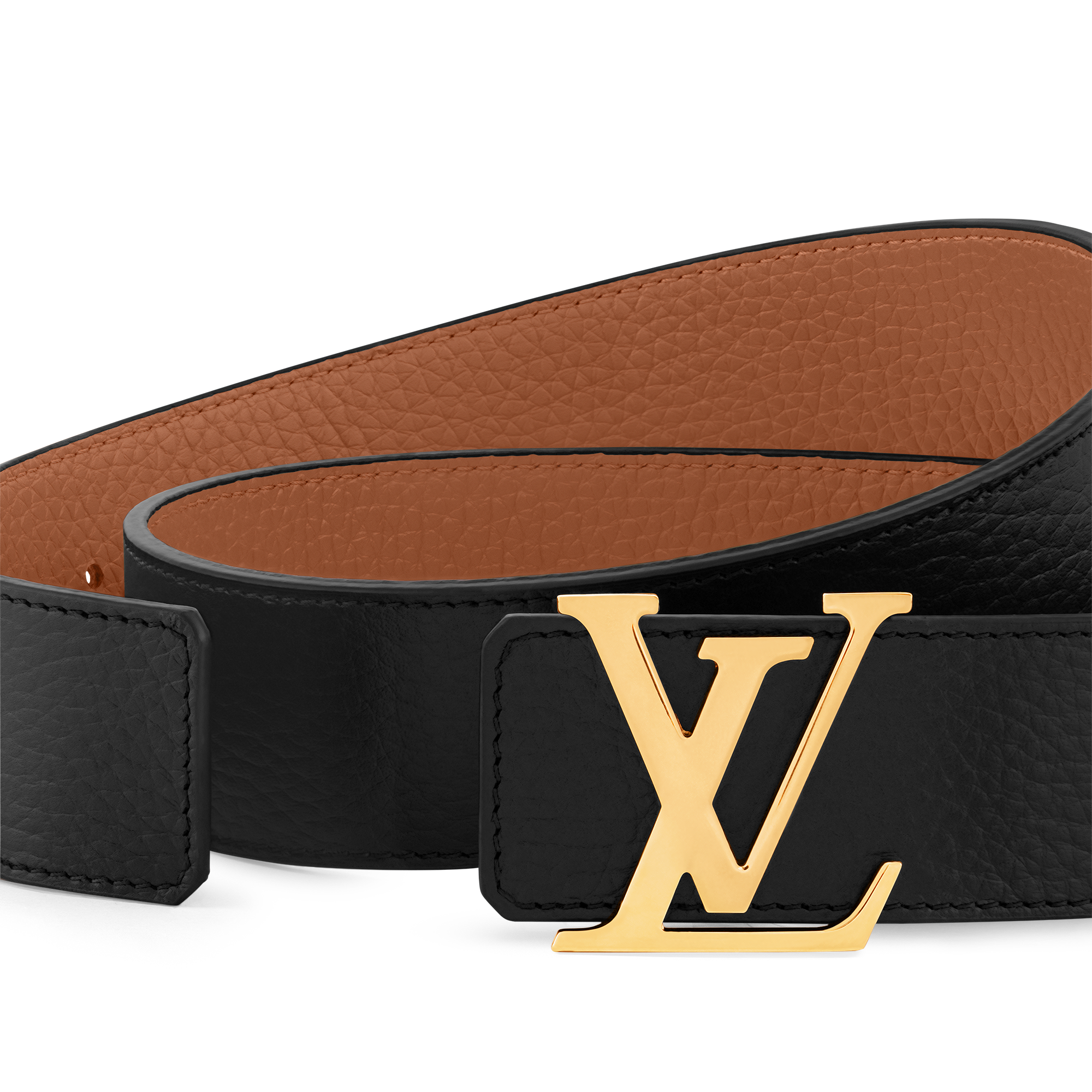 เข็มขัดรุ่น LV Initiales ขนาด 40 มม. ใส่ได้ทั้งสองด้าน หนัง Taurillon in ผู้ชาย