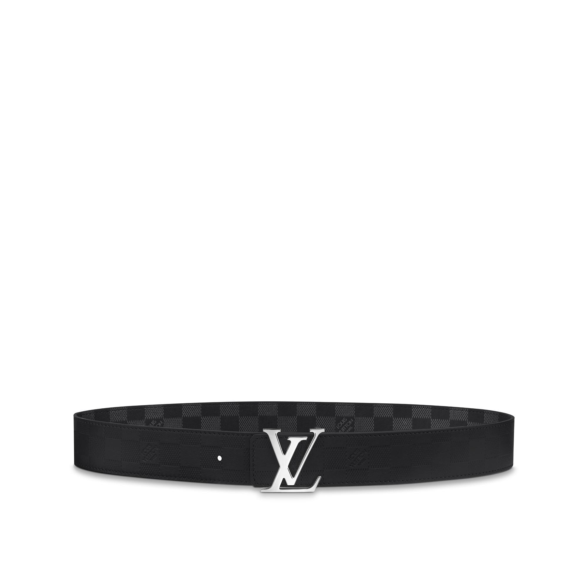 เข็มขัดรุ่น LV Initiales ขนาด 40 มม. ใส่ได้ทั้งสองด้าน Damier Infini in ผู้ชาย