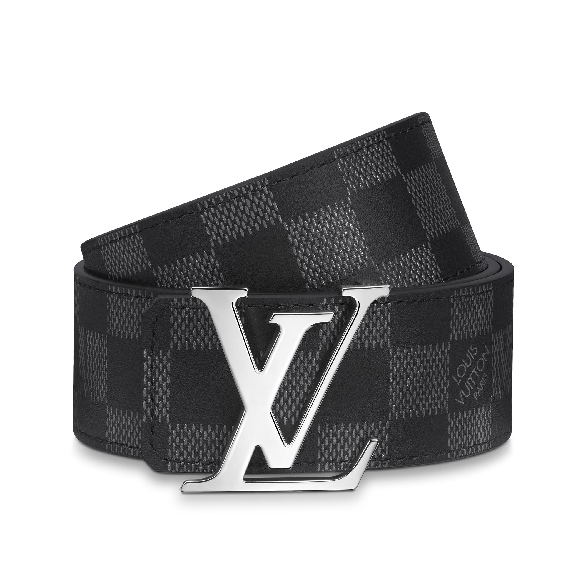 เข็มขัดรุ่น LV Initiales ขนาด 40 มม. ใส่ได้ทั้งสองด้าน Damier Infini in ผู้ชาย