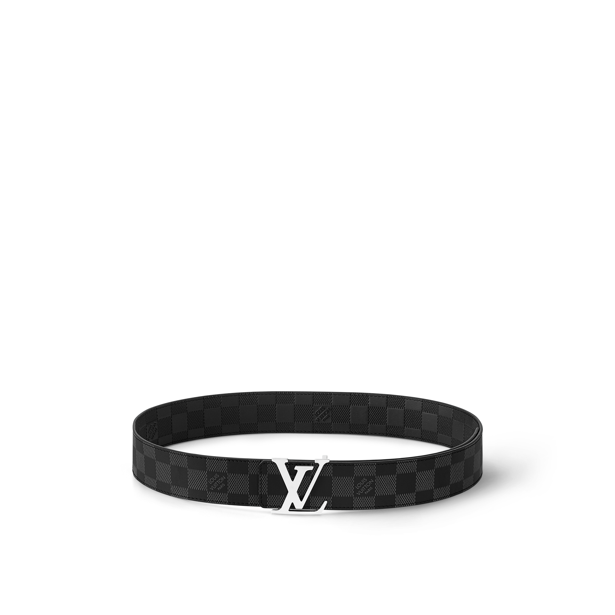 เข็มขัดรุ่น LV Initiales ขนาด 40 มม. ใส่ได้ทั้งสองด้าน Damier Infini in ผู้ชาย