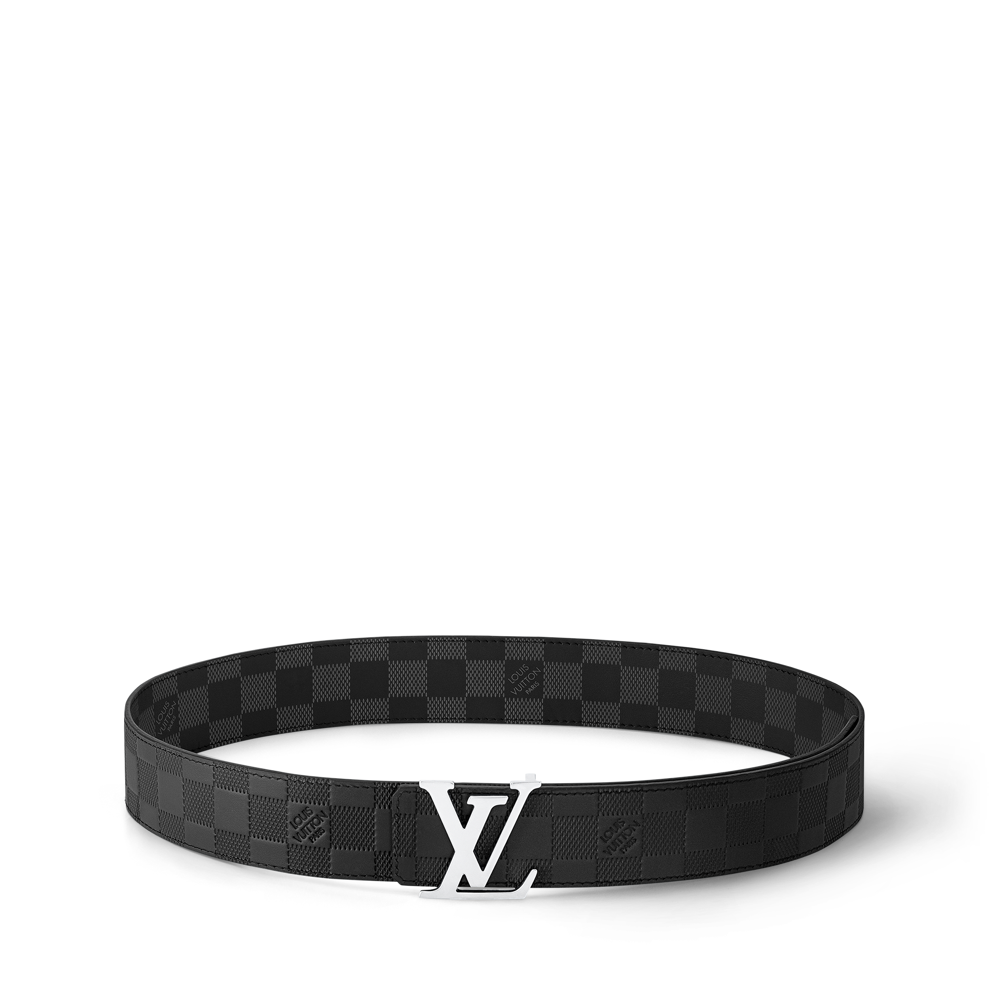 เข็มขัดรุ่น LV Initiales ขนาด 40 มม. ใส่ได้ทั้งสองด้าน Damier Infini in ผู้ชาย