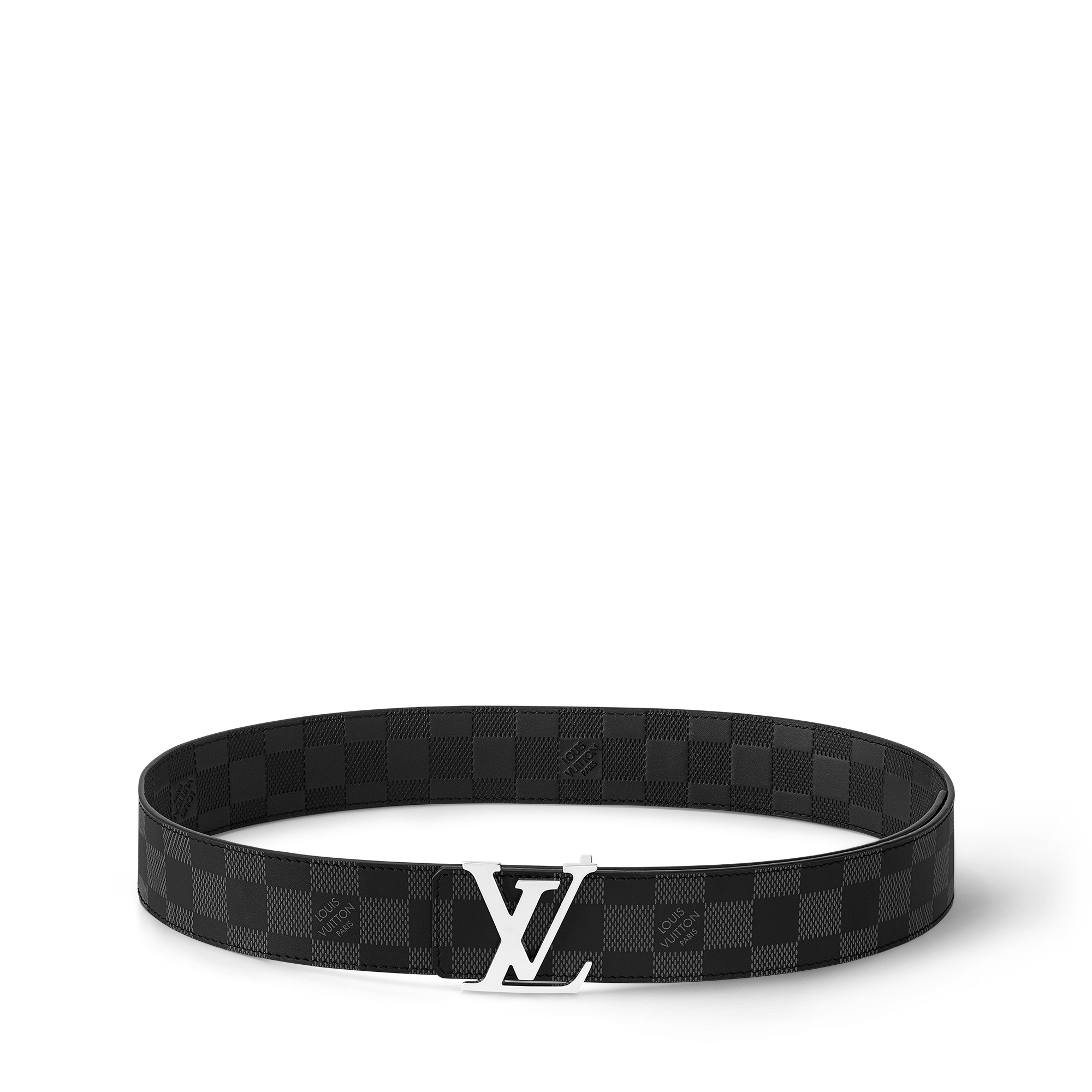 เข็มขัดรุ่น LV Initiales ขนาด 40 มม. ใส่ได้ทั้งสองด้าน Damier Infini in ผู้ชาย
