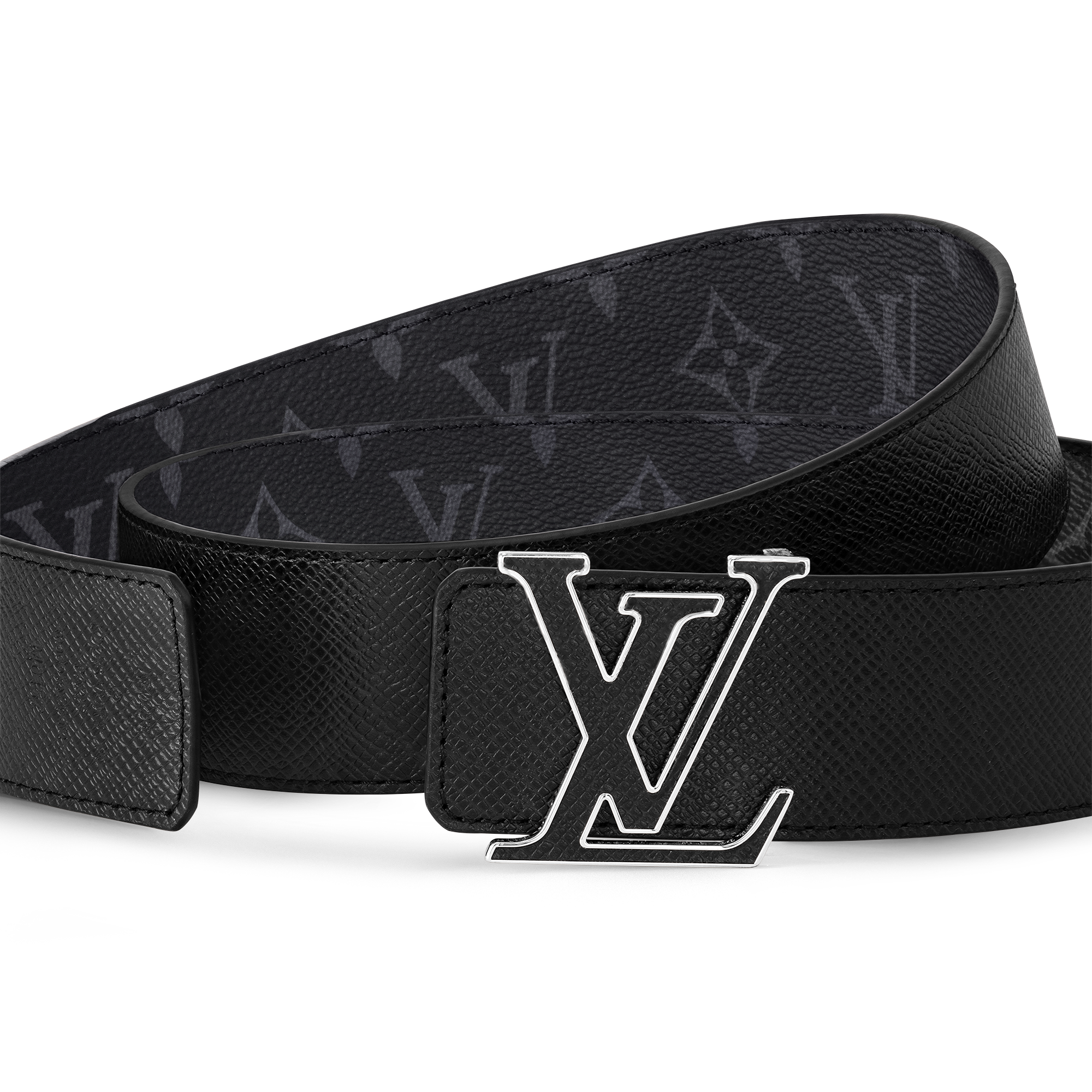 เข็มขัดรุ่น LV Initiales ขนาด 40 มม. ใส่ได้ทั้งสองด้าน Taigarama in ผู้ชาย