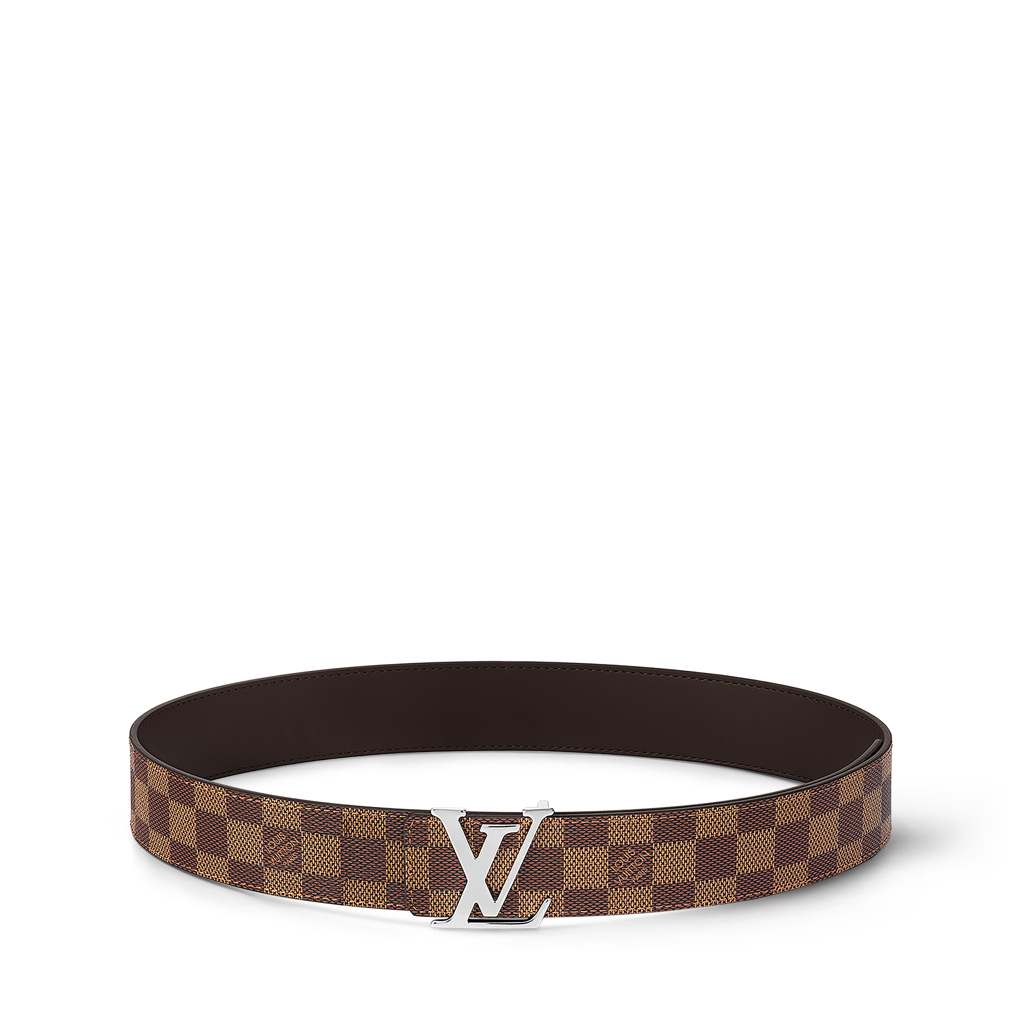 เข็มขัดรุ่น LV Initiales ขนาด 40 มม. ใส่ได้ทั้งสองด้าน Damier Graphite in ผู้ชาย