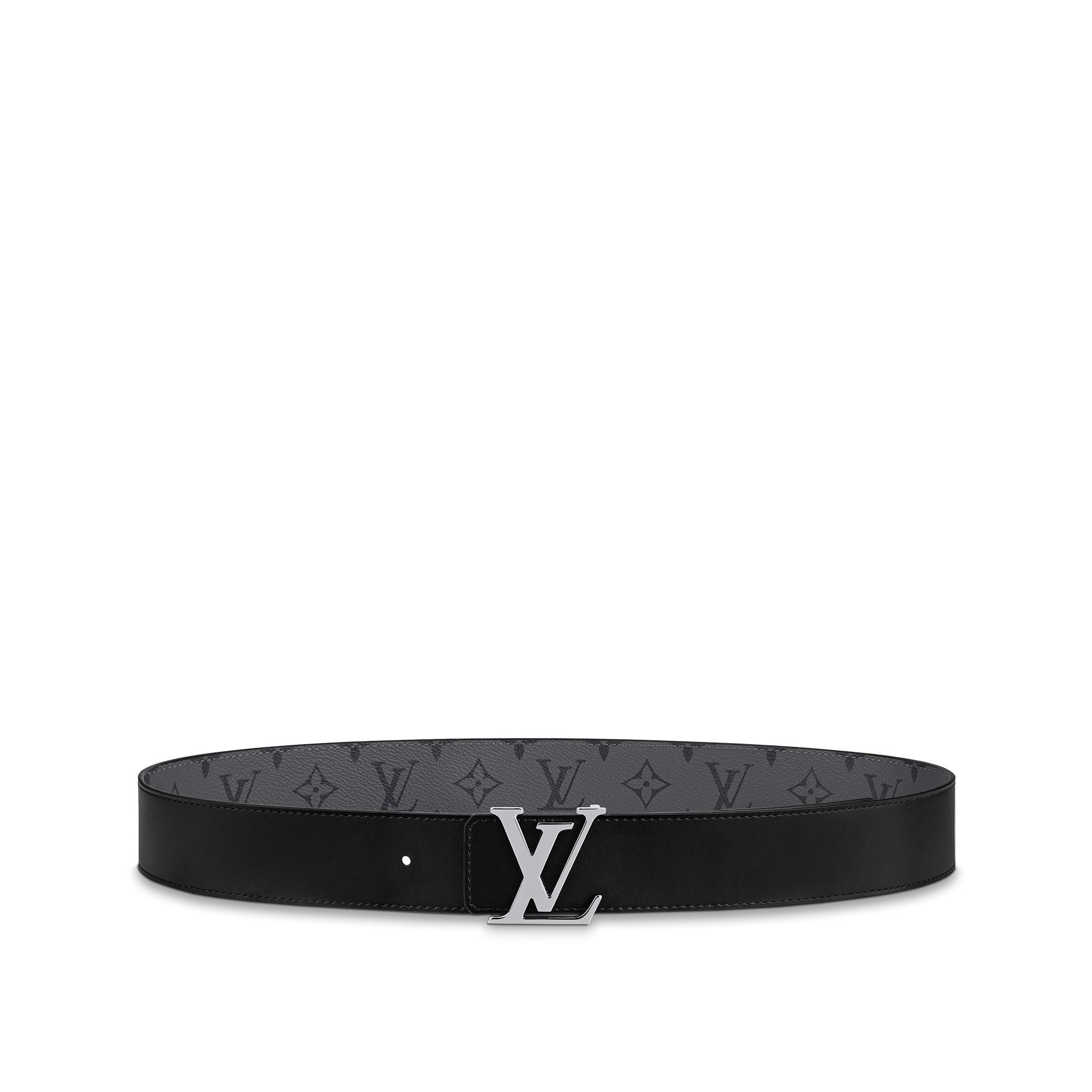เข็มขัดรุ่น LV Initials ขนาด 40 มม. ใส่ได้ทั้งสองด้าน G66 in ผู้ชาย
