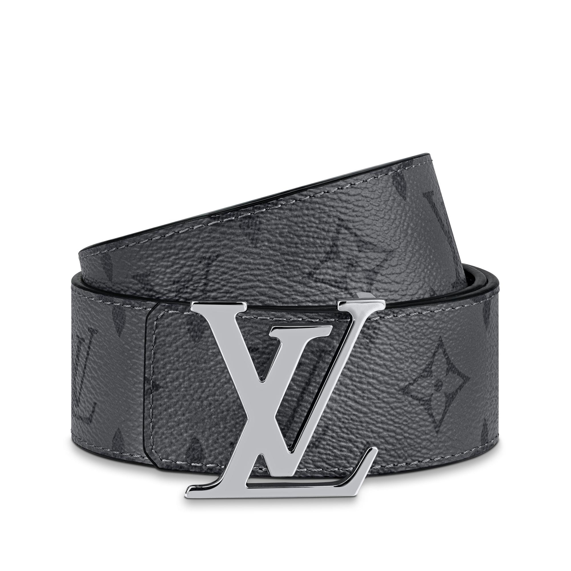 เข็มขัดรุ่น LV Initials ขนาด 40 มม. ใส่ได้ทั้งสองด้าน G66 in ผู้ชาย