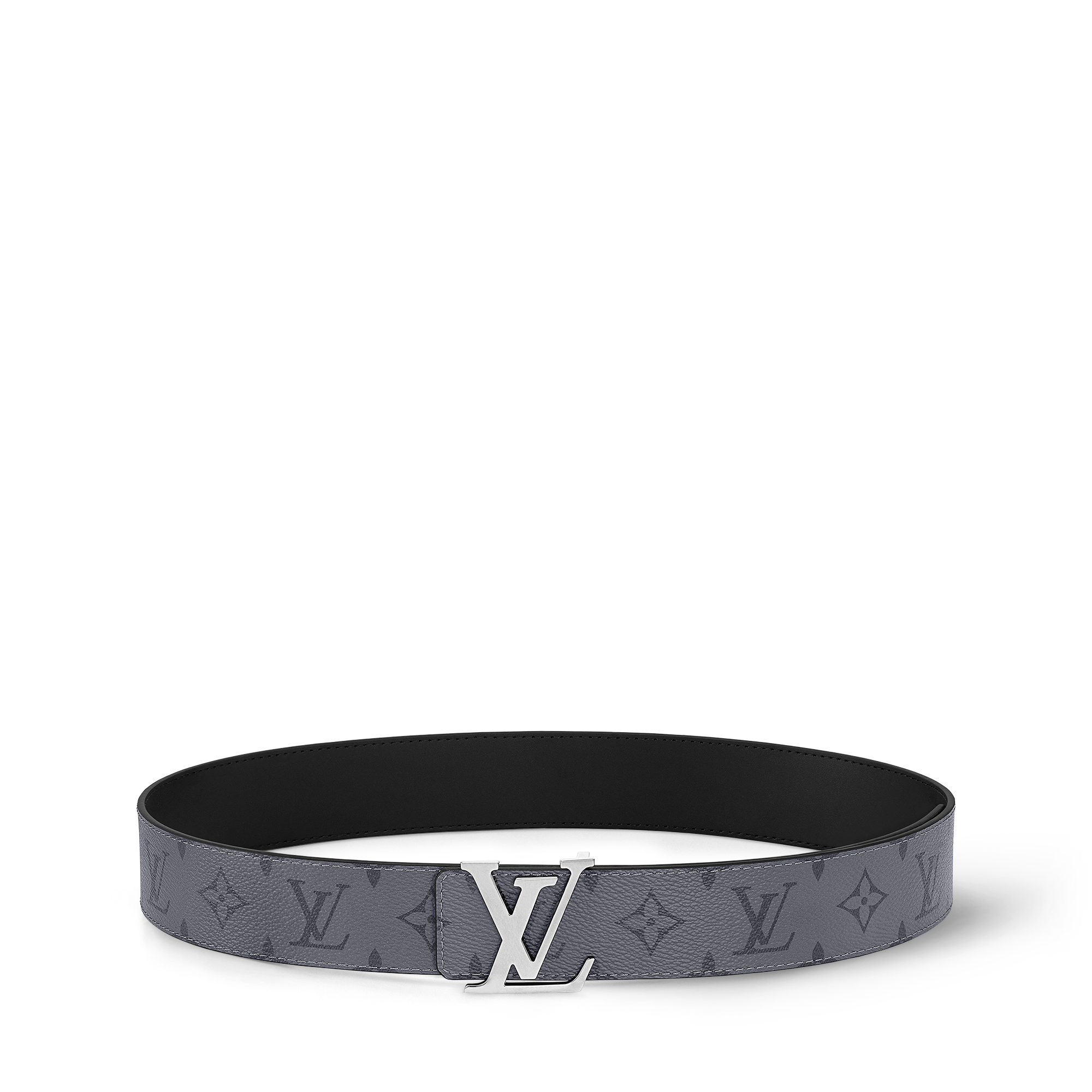 เข็มขัดรุ่น LV Initials ขนาด 40 มม. ใส่ได้ทั้งสองด้าน G66 in ผู้ชาย