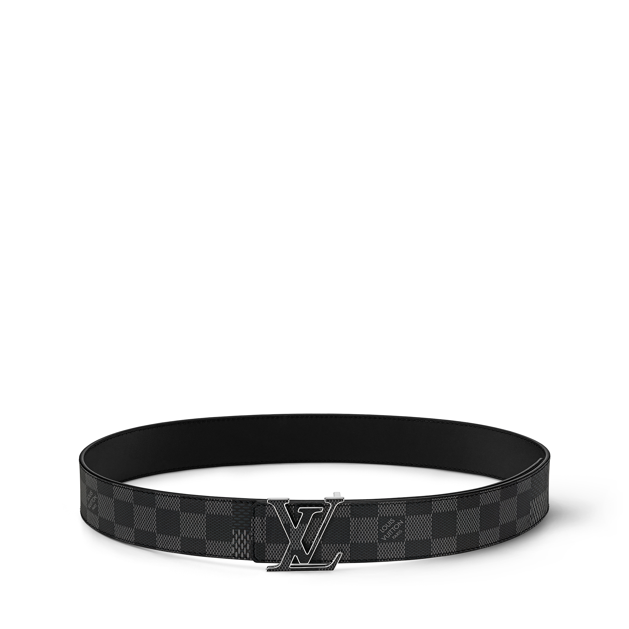 เข็มขัดรุ่น LV Initiales ขนาด 40 มม. ใส่ได้ทั้งสองด้าน Damier Infini in ผู้ชาย