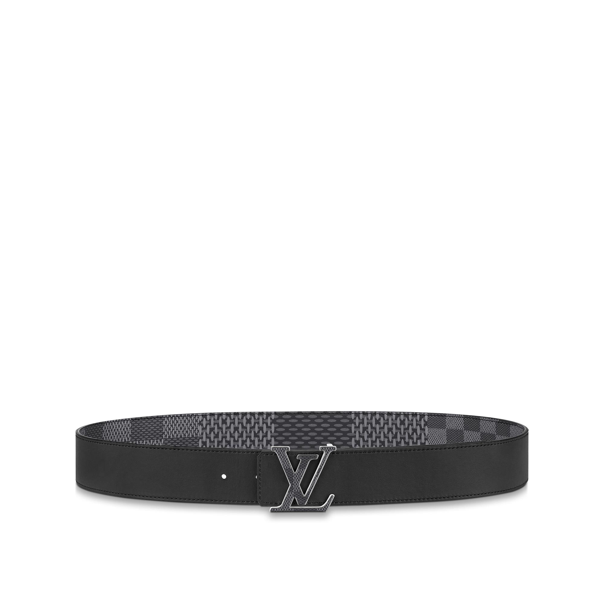เข็มขัดรุ่น LV Initiales ขนาด 40 มม. ใส่ได้ทั้งสองด้าน Damier Infini in ผู้ชาย