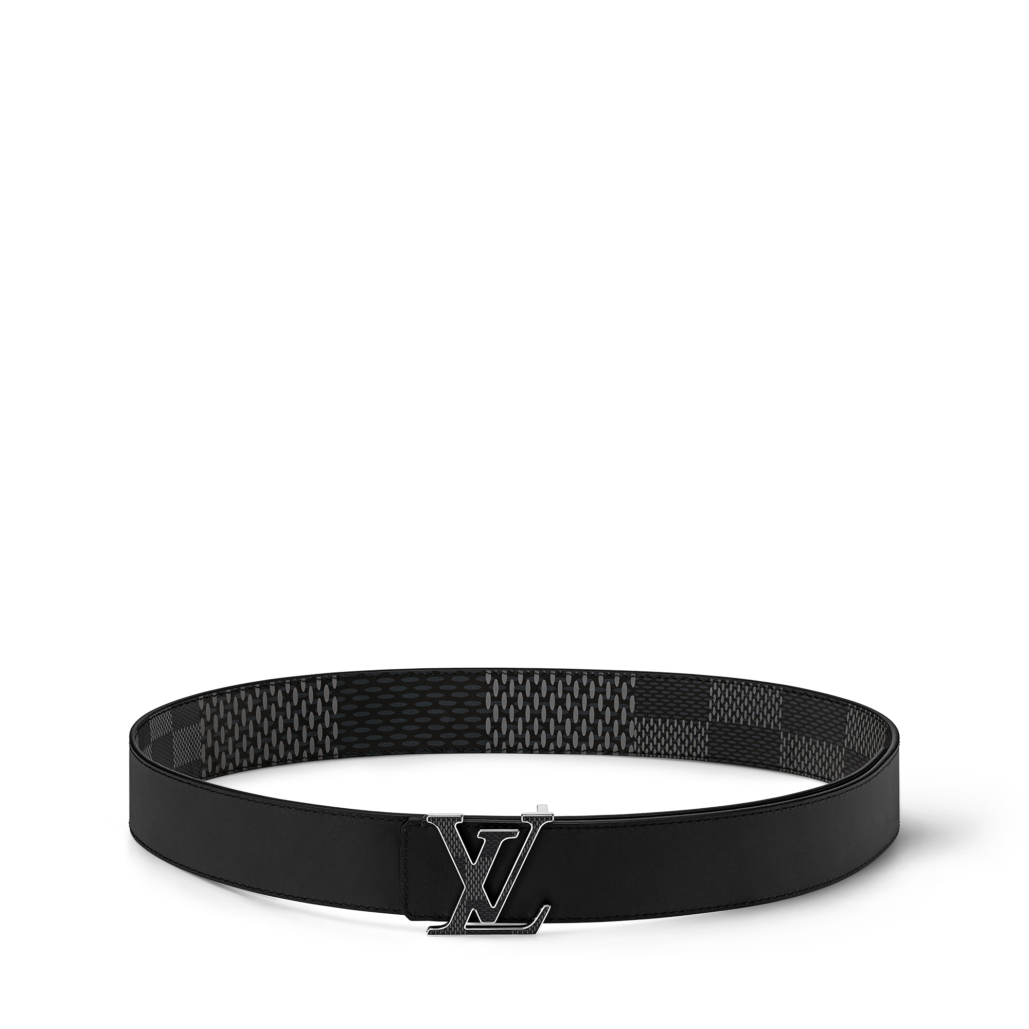 เข็มขัดรุ่น LV Initiales ขนาด 40 มม. ใส่ได้ทั้งสองด้าน Damier Infini in ผู้ชาย