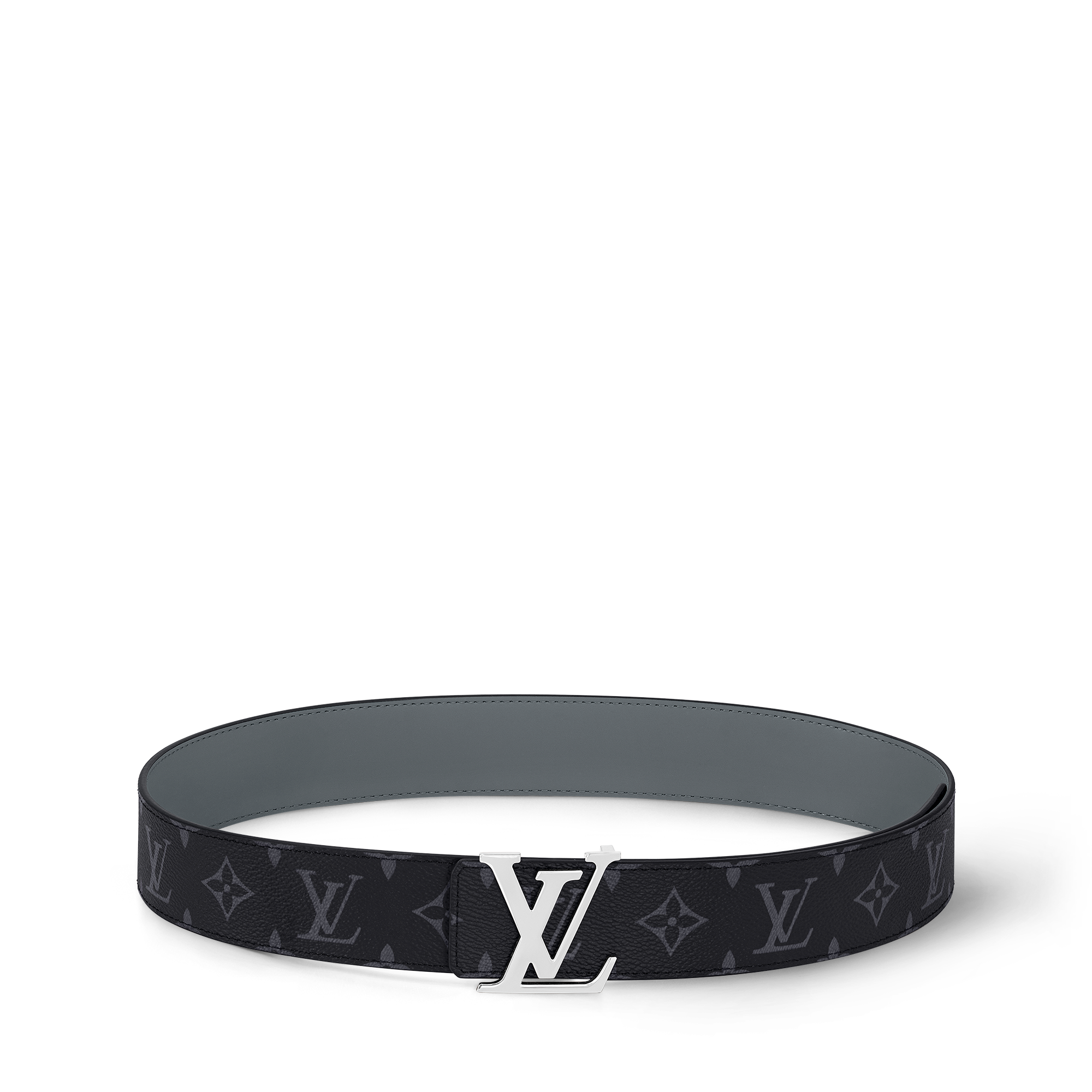 เข็มขัดรุ่น LV Initiales ขนาด 40 มม. ใส่ได้ทั้งสองด้าน Monogram Eclipse in ผู้ชาย