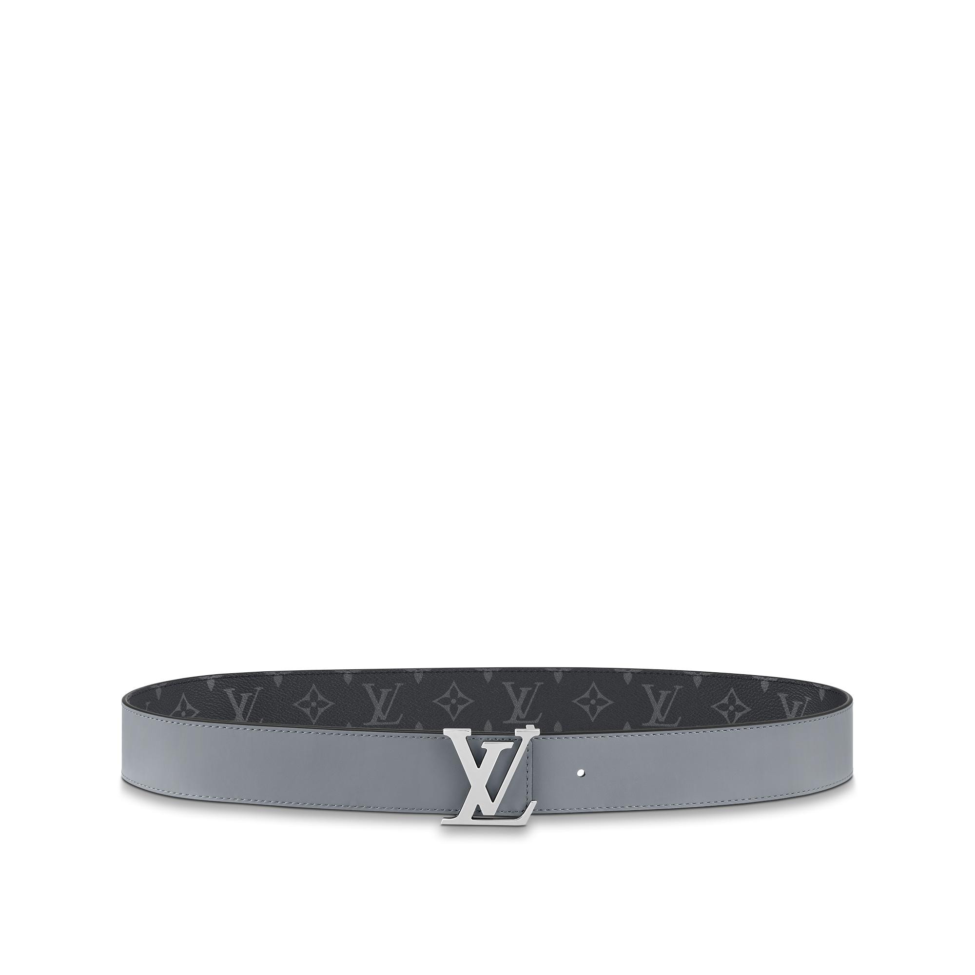 เข็มขัดรุ่น LV Initiales ขนาด 40 มม. ใส่ได้ทั้งสองด้าน Monogram Eclipse in ผู้ชาย