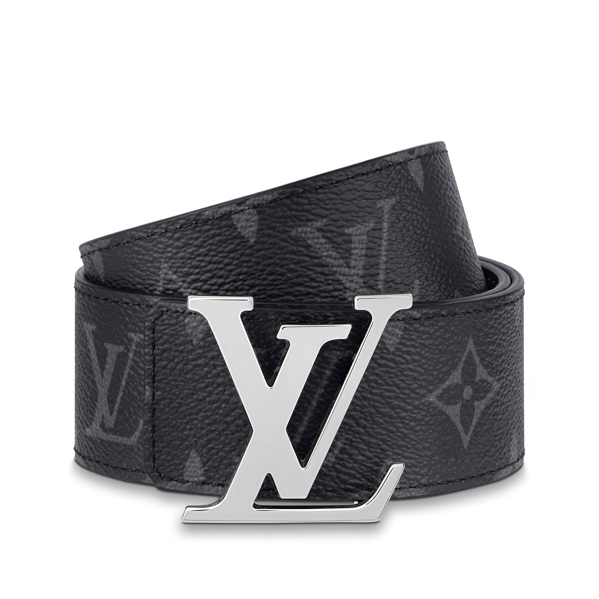 เข็มขัดรุ่น LV Initiales ขนาด 40 มม. ใส่ได้ทั้งสองด้าน Monogram Eclipse in ผู้ชาย