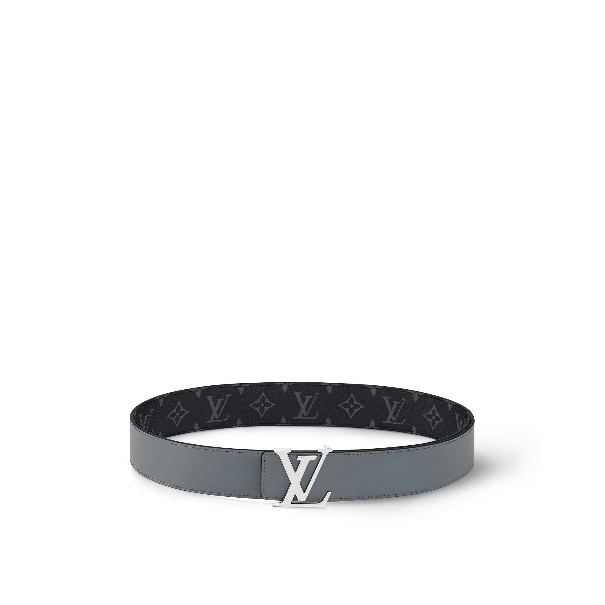 เข็มขัดรุ่น LV Initiales ขนาด 40 มม. ใส่ได้ทั้งสองด้าน Monogram Eclipse in ผู้ชาย