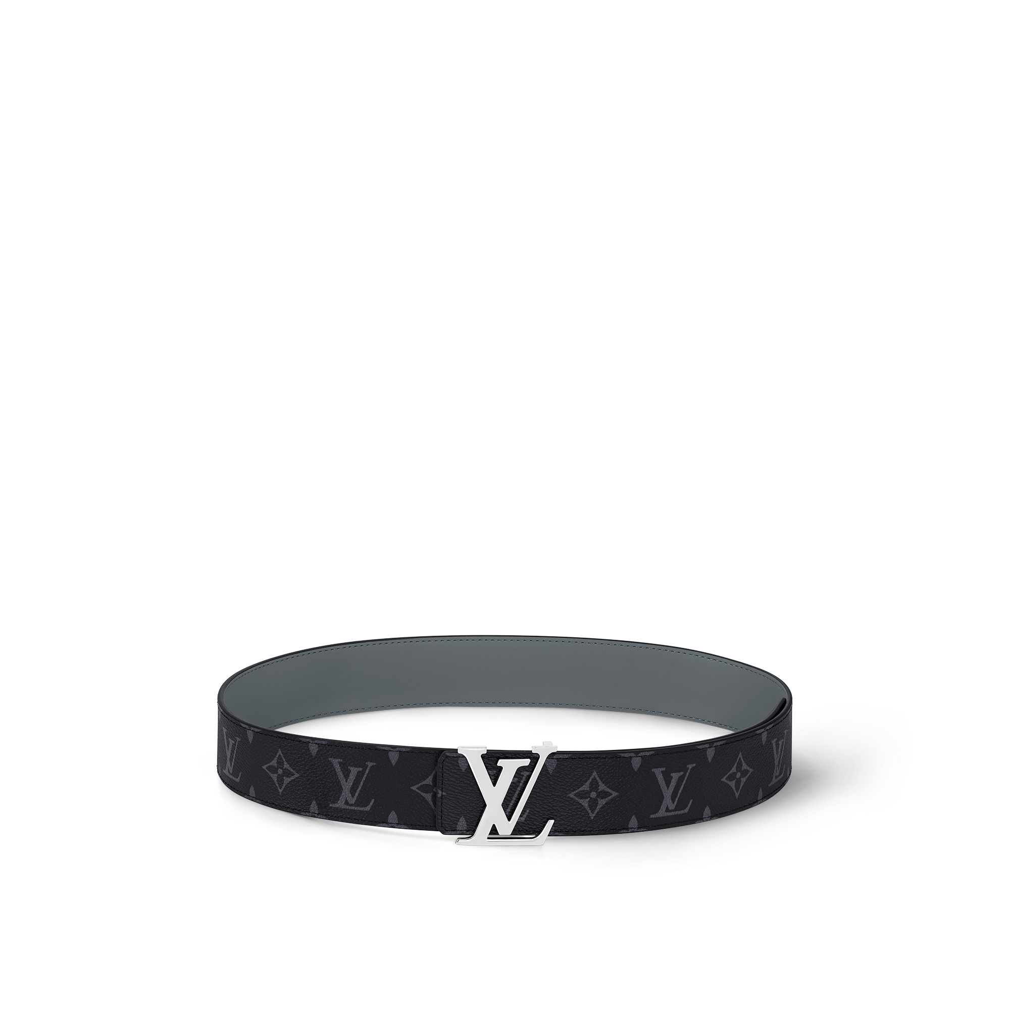 เข็มขัดรุ่น LV Initiales ขนาด 40 มม. ใส่ได้ทั้งสองด้าน Monogram Eclipse in ผู้ชาย