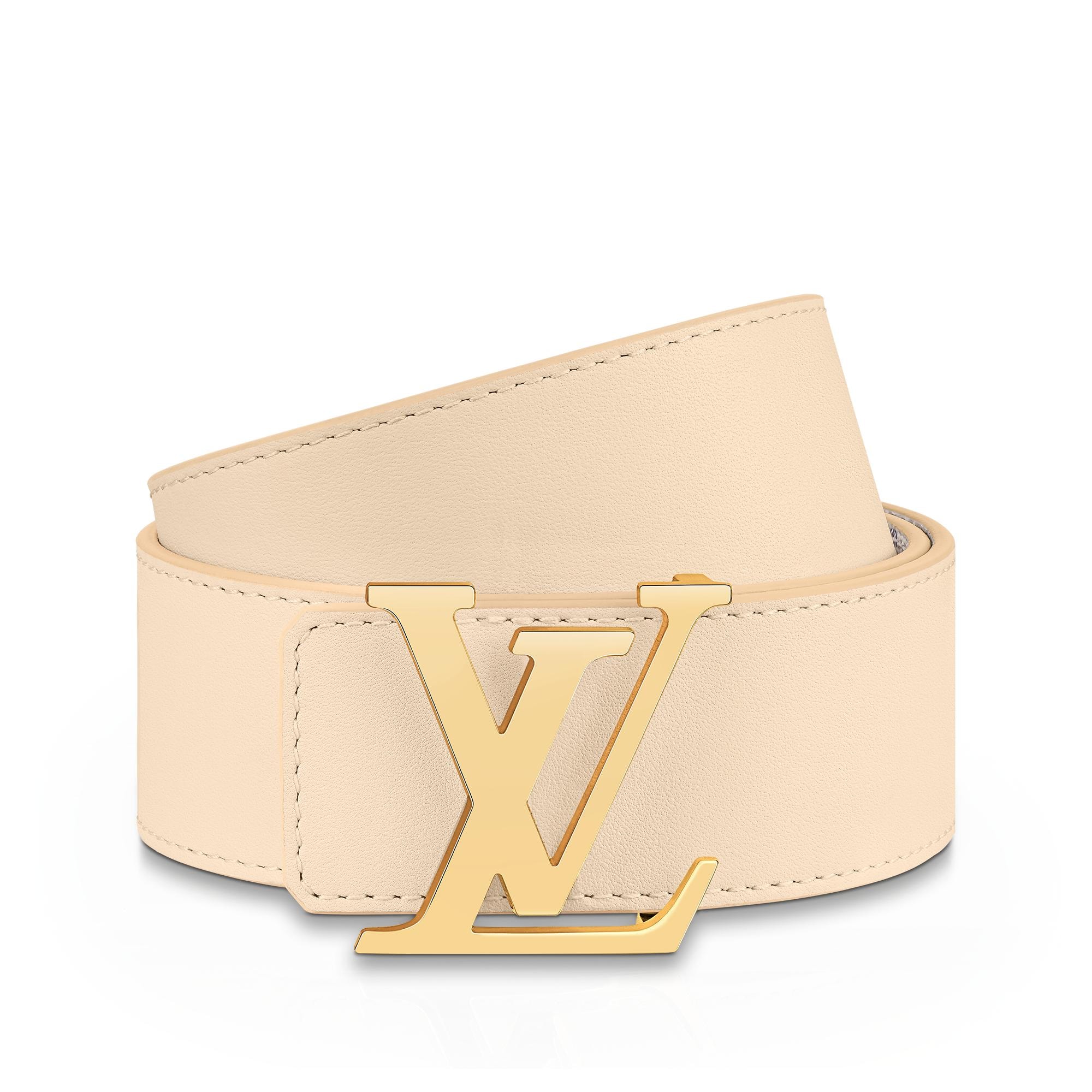 เข็มขัดรุ่น LV Initiales ขนาด 40 มม. ใส่ได้ทั้งสองด้าน Damier Azur in ผู้หญิง