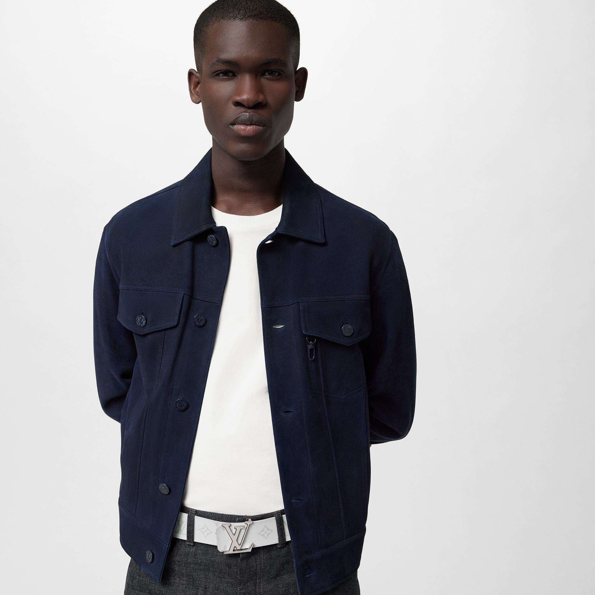 เข็มขัดรุ่น LV Initiales ขนาด 40 มม. ใส่ได้ทั้งสองด้าน Taigarama in ผู้ชาย