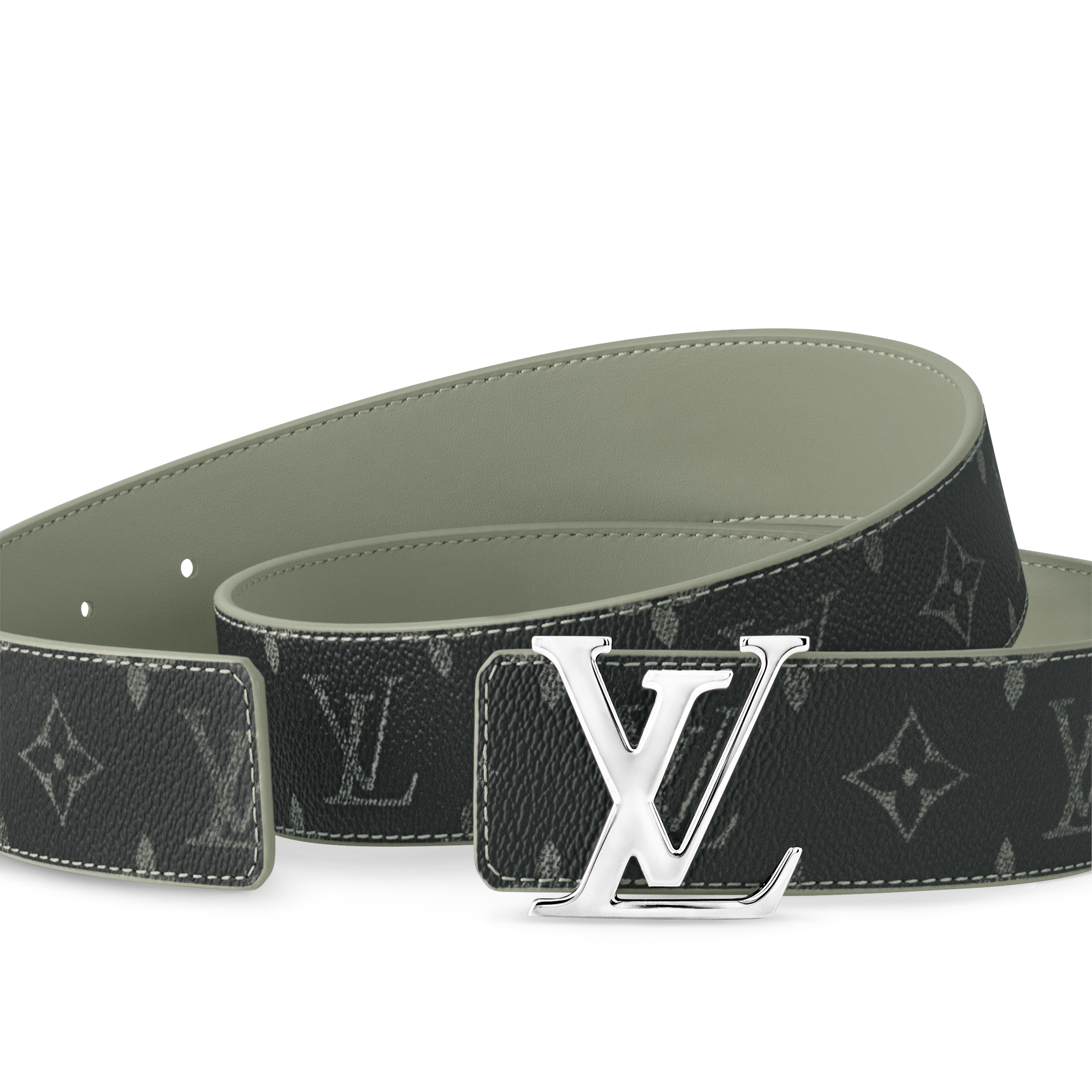 เข็มขัดรุ่น LV Initiales ขนาด 40 มม. ใส่ได้ทั้งสองด้าน  in ผู้ชาย