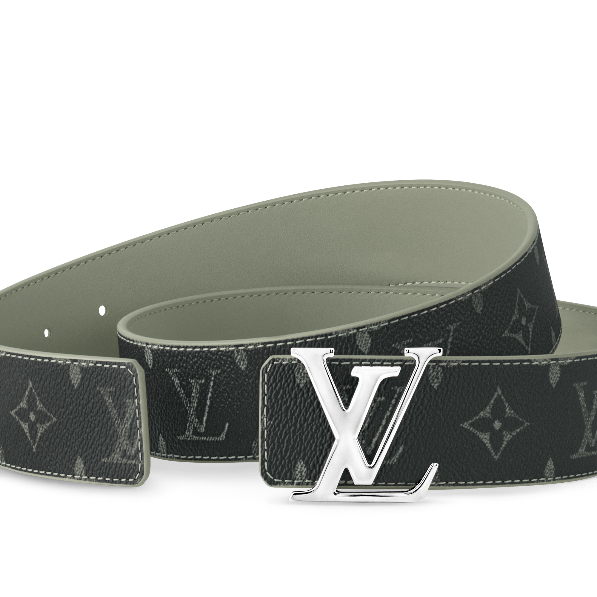 เข็มขัดรุ่น LV Initiales ขนาด 40 มม. ใส่ได้ทั้งสองด้าน  in ผู้ชาย