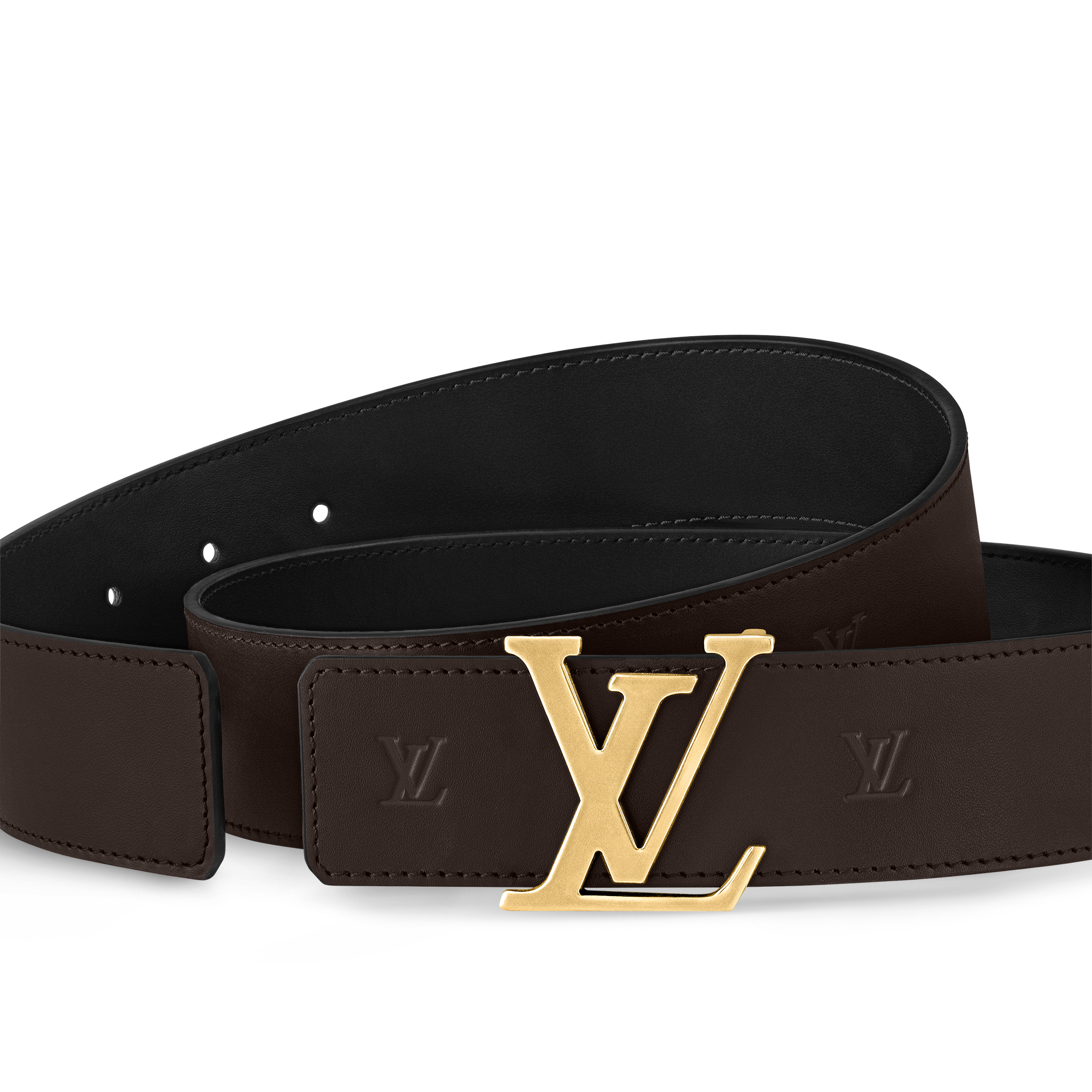 เข็มขัดรุ่น LV Initiales Blason ขนาด 40 มม. ใส่ได้ทั้งสองด้าน  in ผู้ชาย