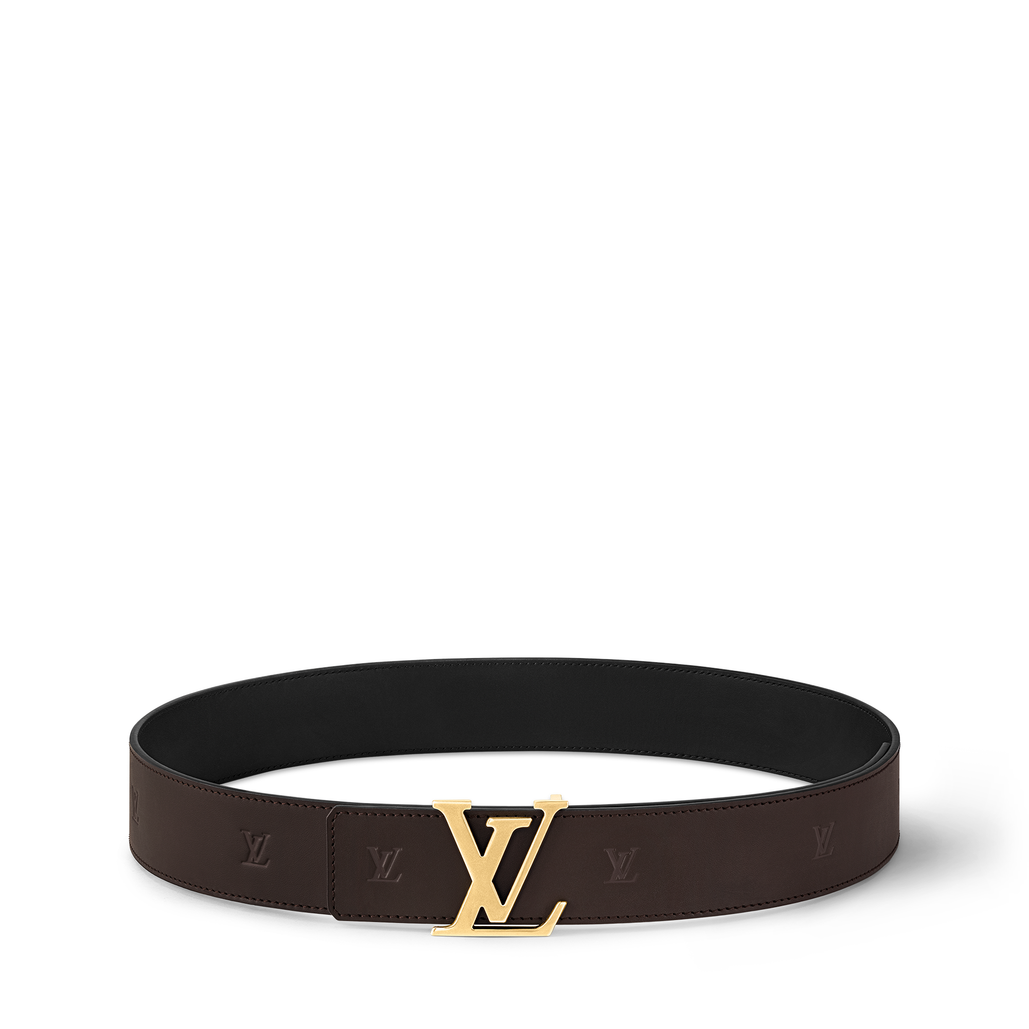 เข็มขัดรุ่น LV Initiales Blason ขนาด 40 มม. ใส่ได้ทั้งสองด้าน  in ผู้ชาย