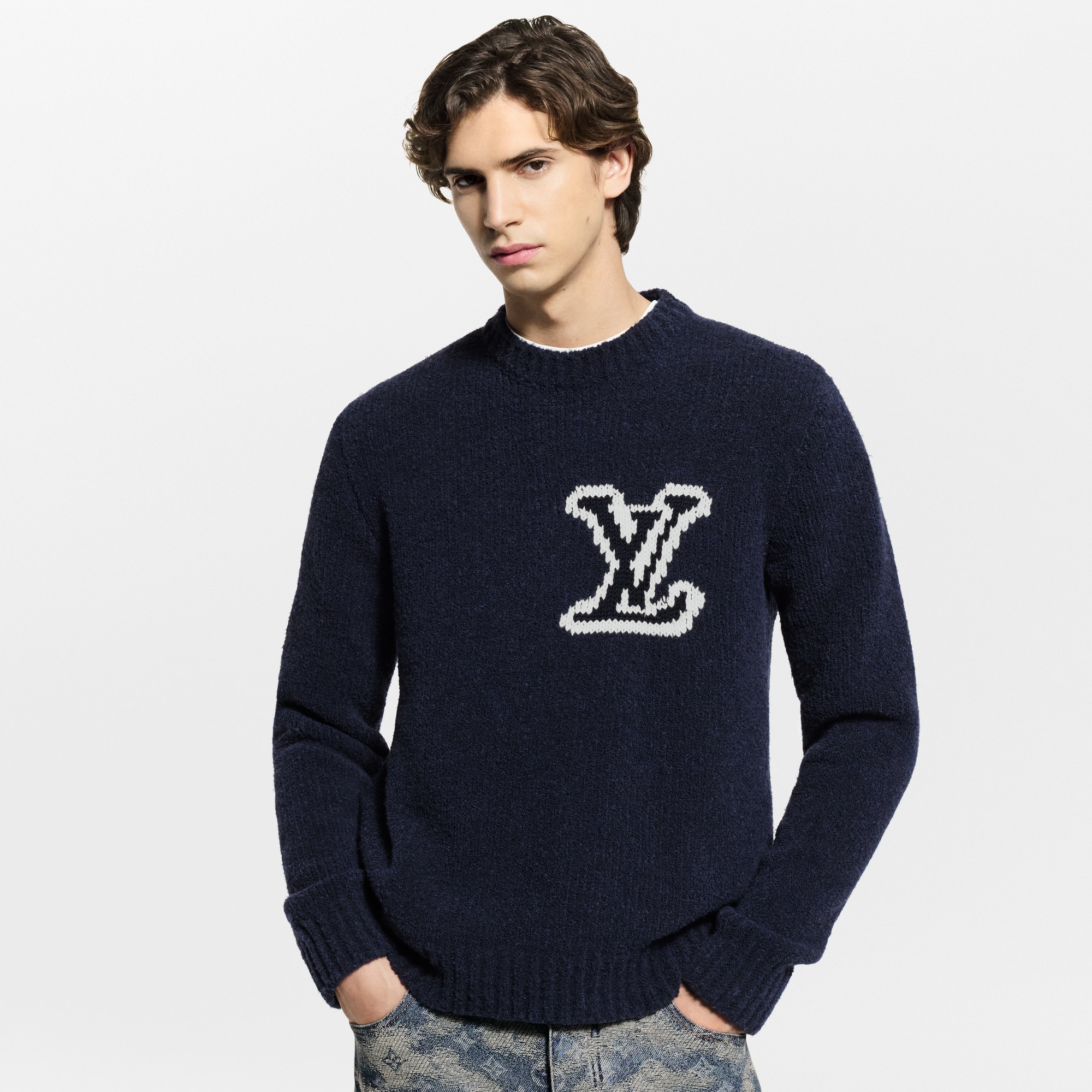 LV Intarsia Crewneck  in ผู้ชาย