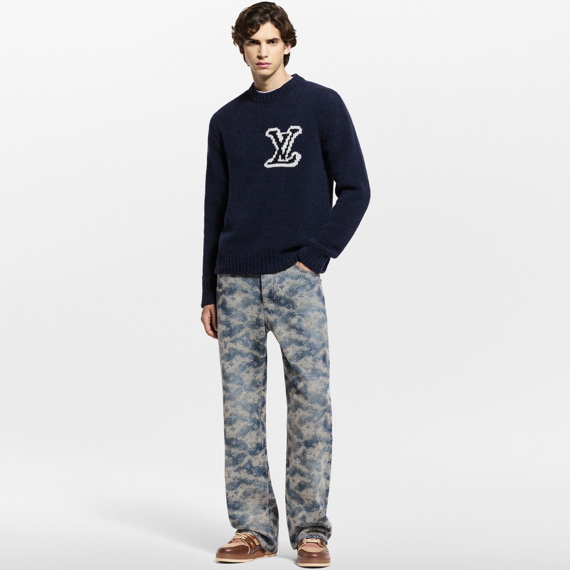 LV Intarsia Crewneck  in ผู้ชาย