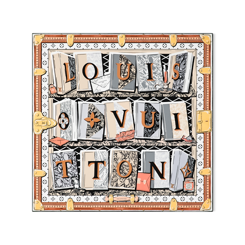 ผ้า Square รุ่น LV Library 70 . in ผู้หญิง's แอคเซสเซอรี่ ผ้าโพกหัวสำหรับผู้หญิง collections by Louis Vuitton (การย่อ/ขยายผลิตภัณฑ์)