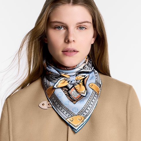ผ้า Square รุ่น LV Library 70 . in ผู้หญิง's แอคเซสเซอรี่ ผ้าโพกหัวสำหรับผู้หญิง collections by Louis Vuitton (การย่อ/ขยายผลิตภัณฑ์)