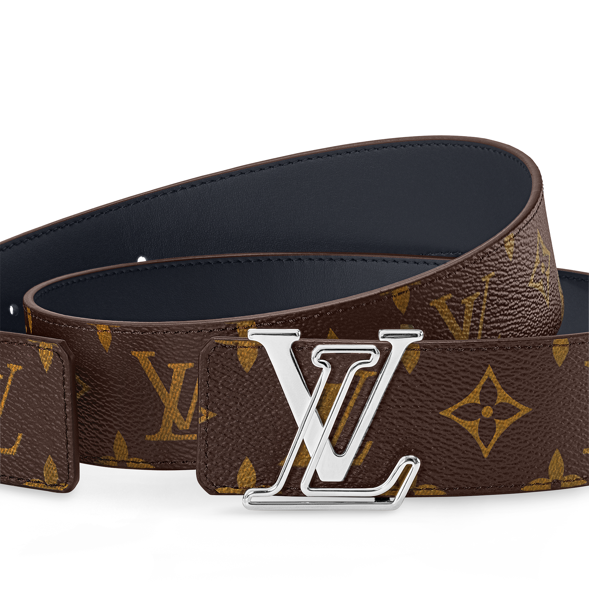 เข็มขัดรุ่น LV Line ขนาด 40 มม. ใส่ได้ทั้งสองด้าน Monogram in ผู้ชาย